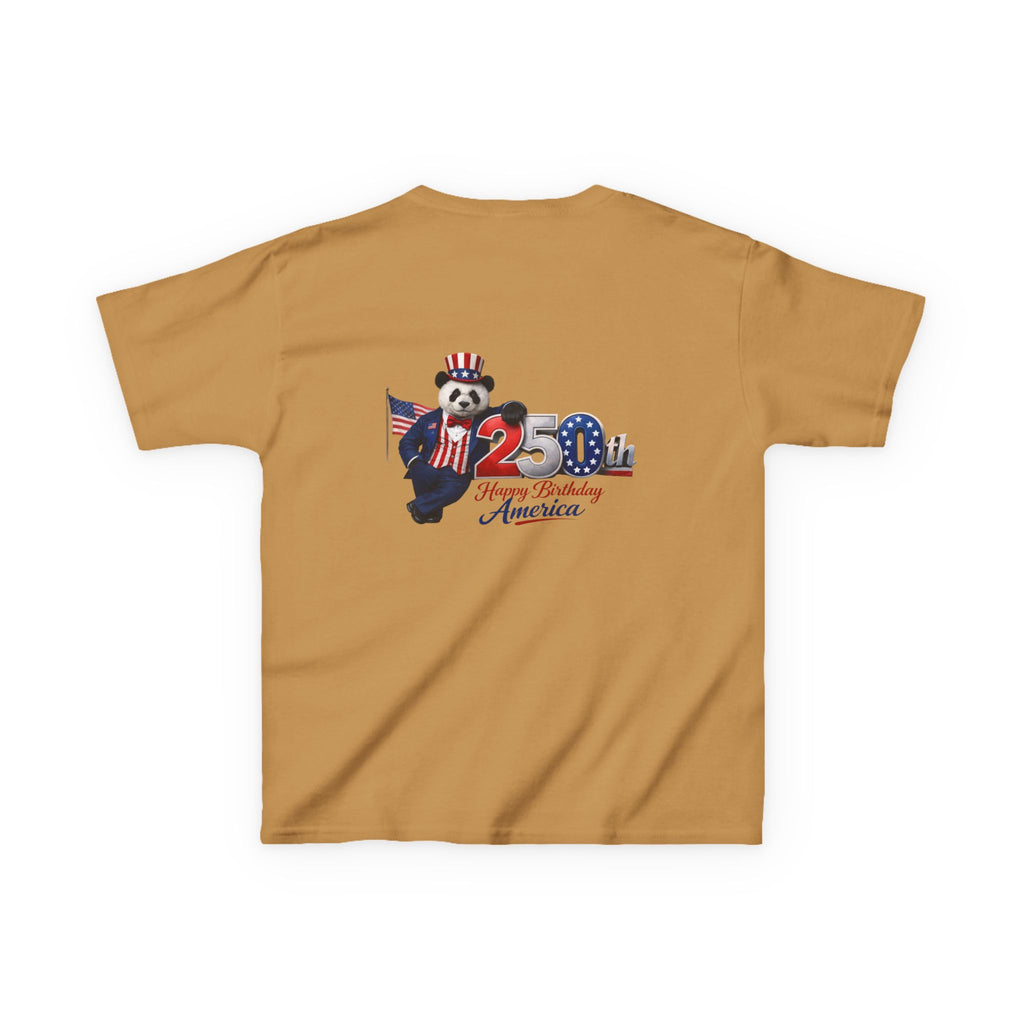 Kids Tee — "Goon Panda Outfitters" 250th Proudly Serving America Patriotic Shirt