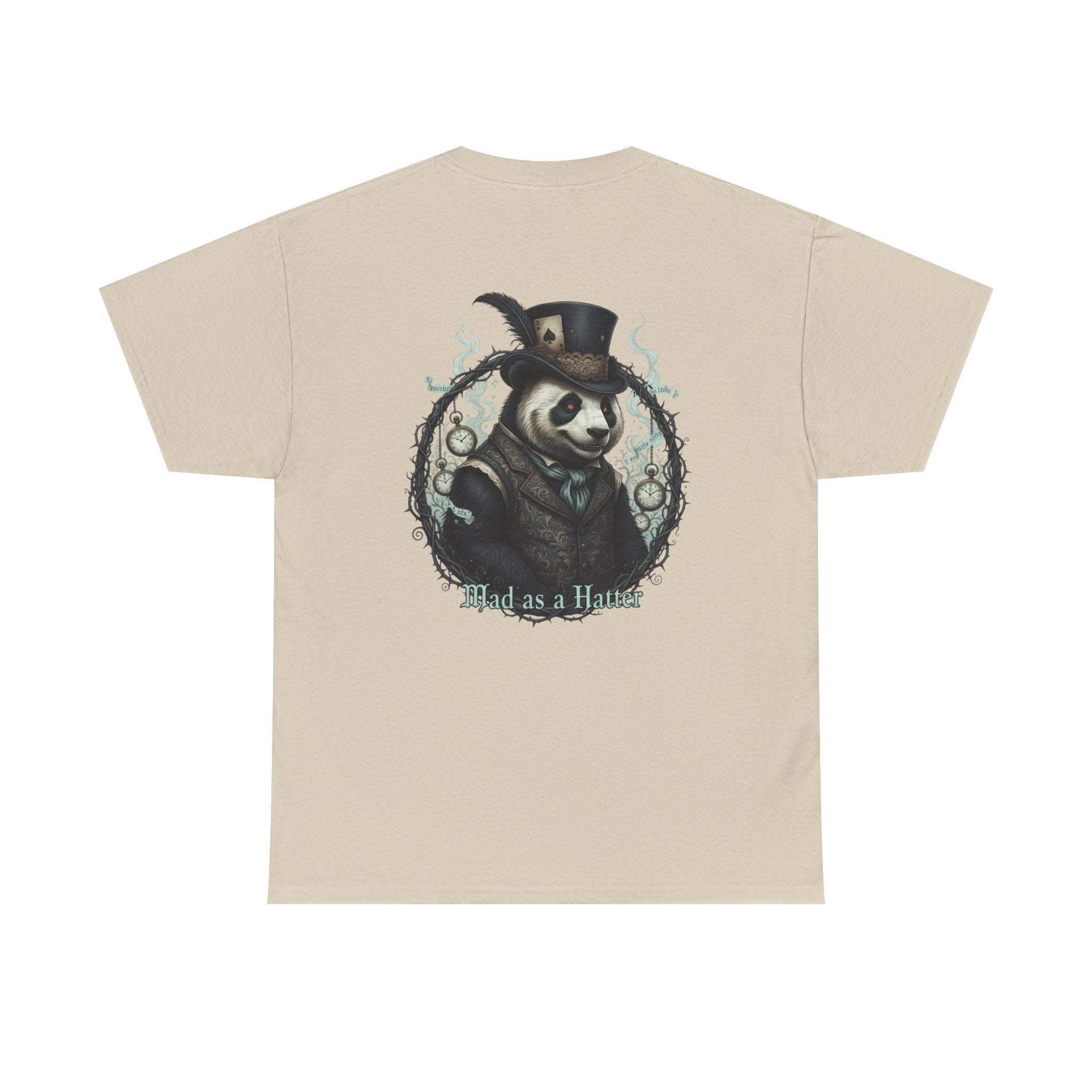 Panda in Top Hat T-Shirt — 'Mad as a Hatter' Vintage Gothic Tee