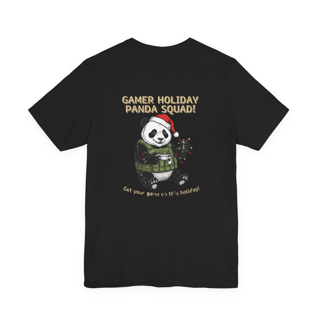 Gamer Holiday Panda Tee | gamer shirt, LAN party merch