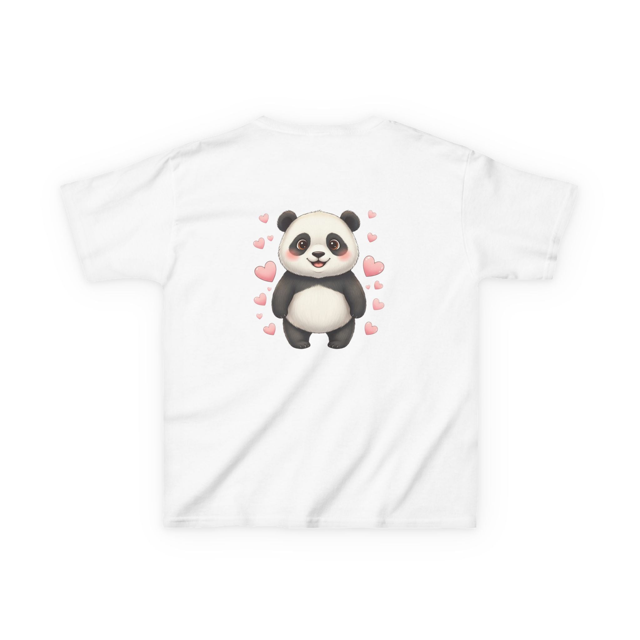 Kids Panda Tee - "Goon Panda Outfitters" Cute Panda with Hearts Kids T-Shirt