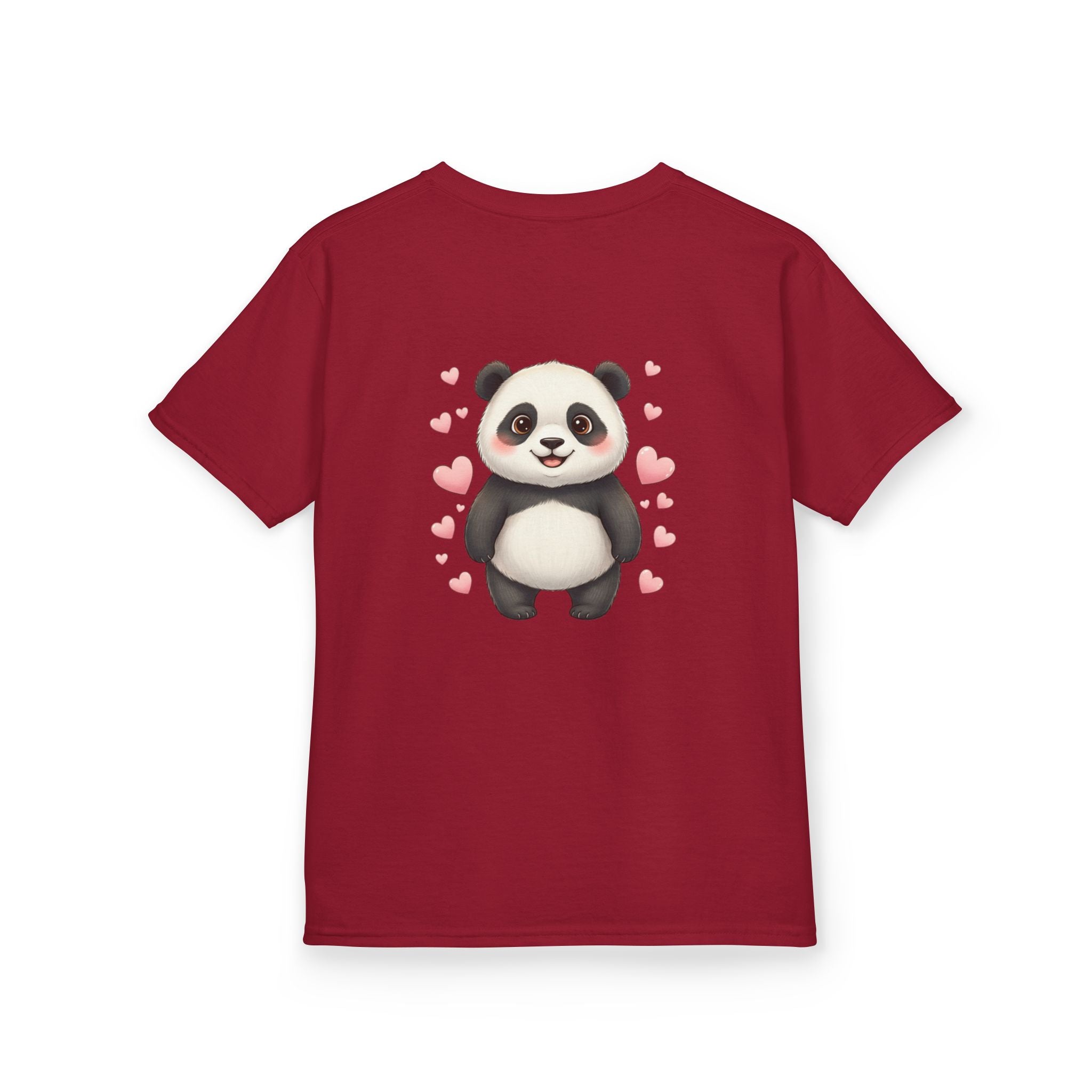 Kids Panda Tee - "Goon Panda Outfitters" Cute Panda with Hearts Kids T-Shirt