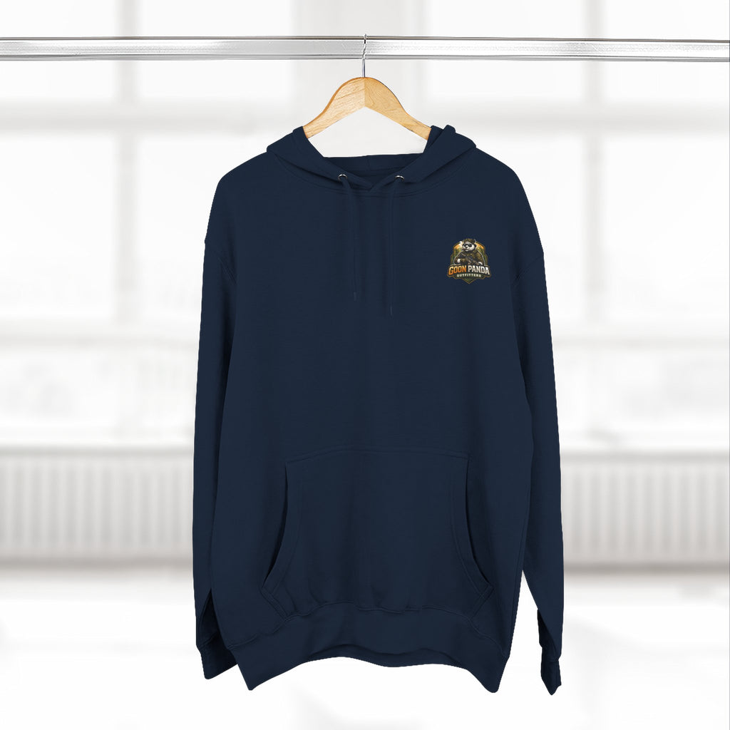 Drunk-ish Panda Hoodie — Funny Beer Lumberjack Animal Graphic Fleece Hoodie