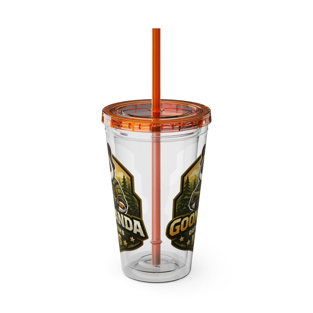Panda Splash 16oz Tumbler with Straw — Goon Squad Kids Graphic
