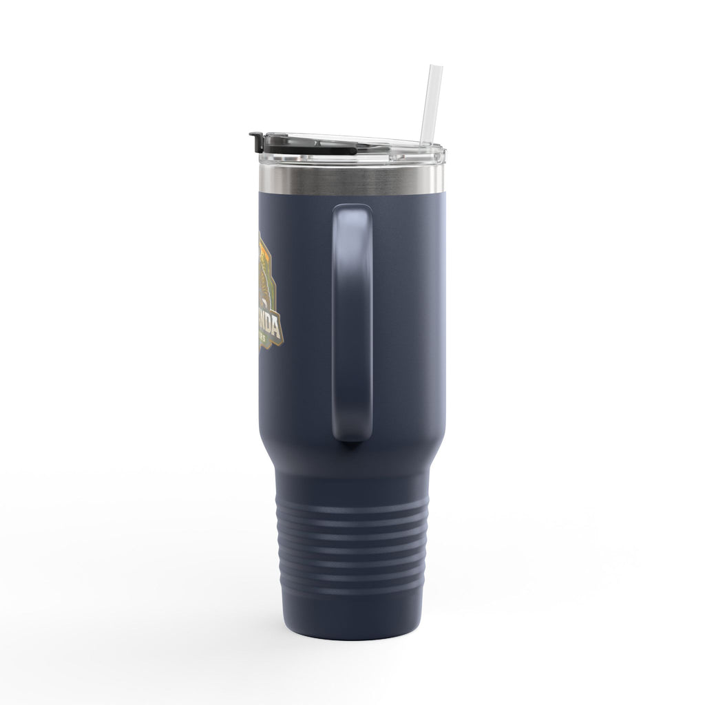 40oz Insulated Travel Mug — Adventurer Bear Design