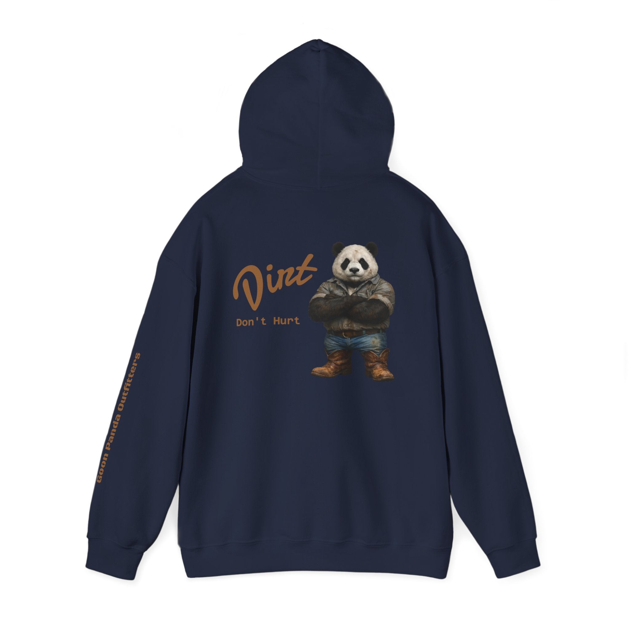 Panda 'Dirt Don't Hurt' Hoodie - Cute Vintage Bear Graphic Pullover