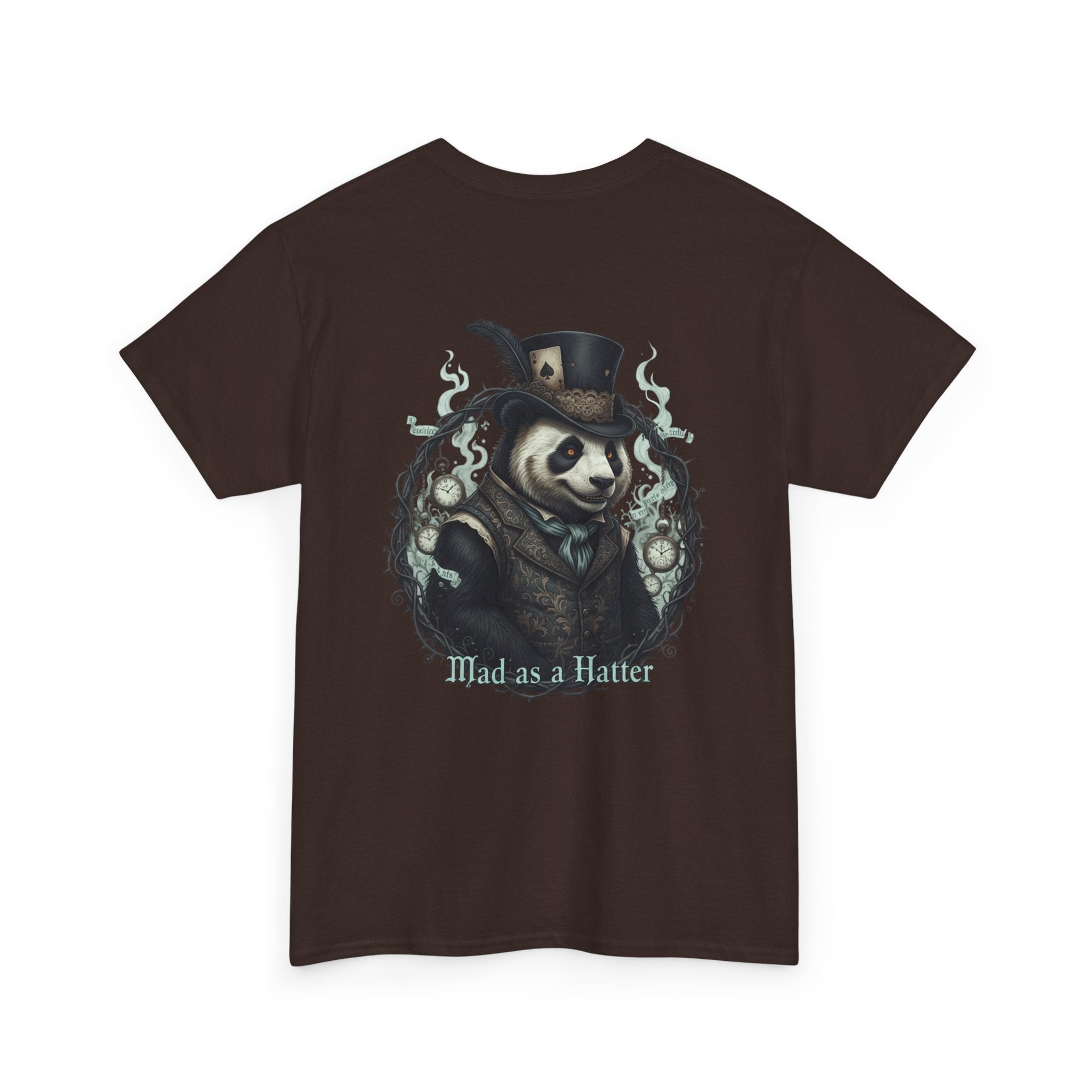 Panda in Top Hat T-Shirt — 'Mad as a Hatter' Vintage Gothic Tee