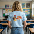 Panda Teacher Tee — 'Teaching Era' Retro Rainbow Teacher Appreciation Shirt