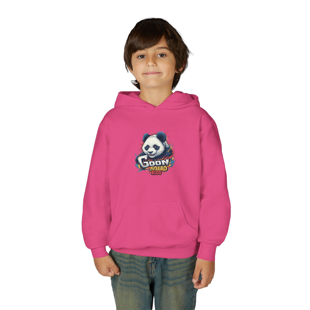Youth Panda Hoodie - "Goon Squad" Cute Panda Graphic Kids Sweatshirt