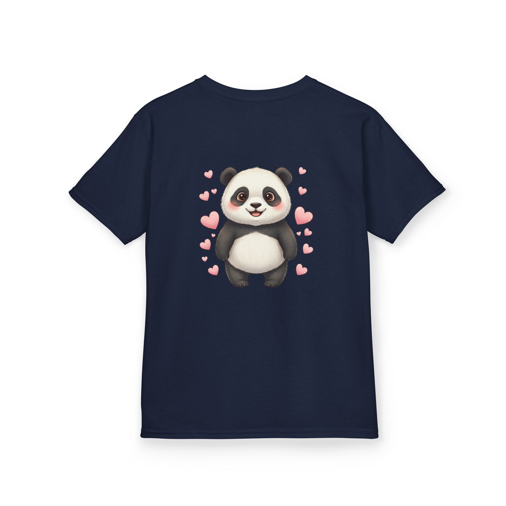 Kids Panda Tee - "Goon Panda Outfitters" Cute Panda with Hearts Kids T-Shirt