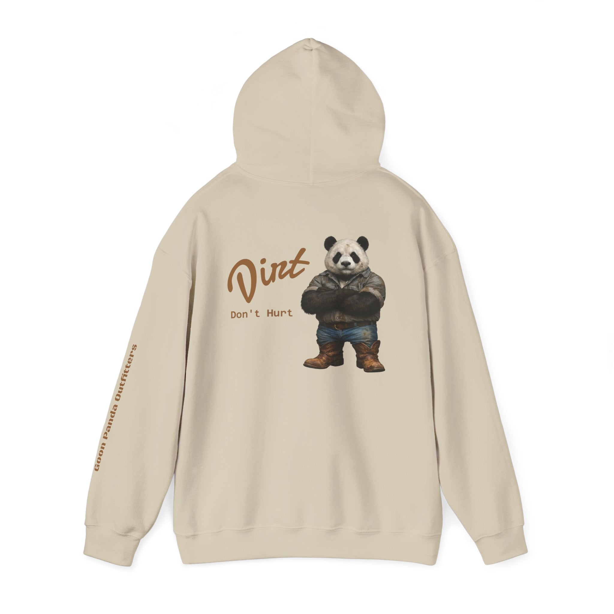 Panda 'Dirt Don't Hurt' Hoodie - Cute Vintage Bear Graphic Pullover