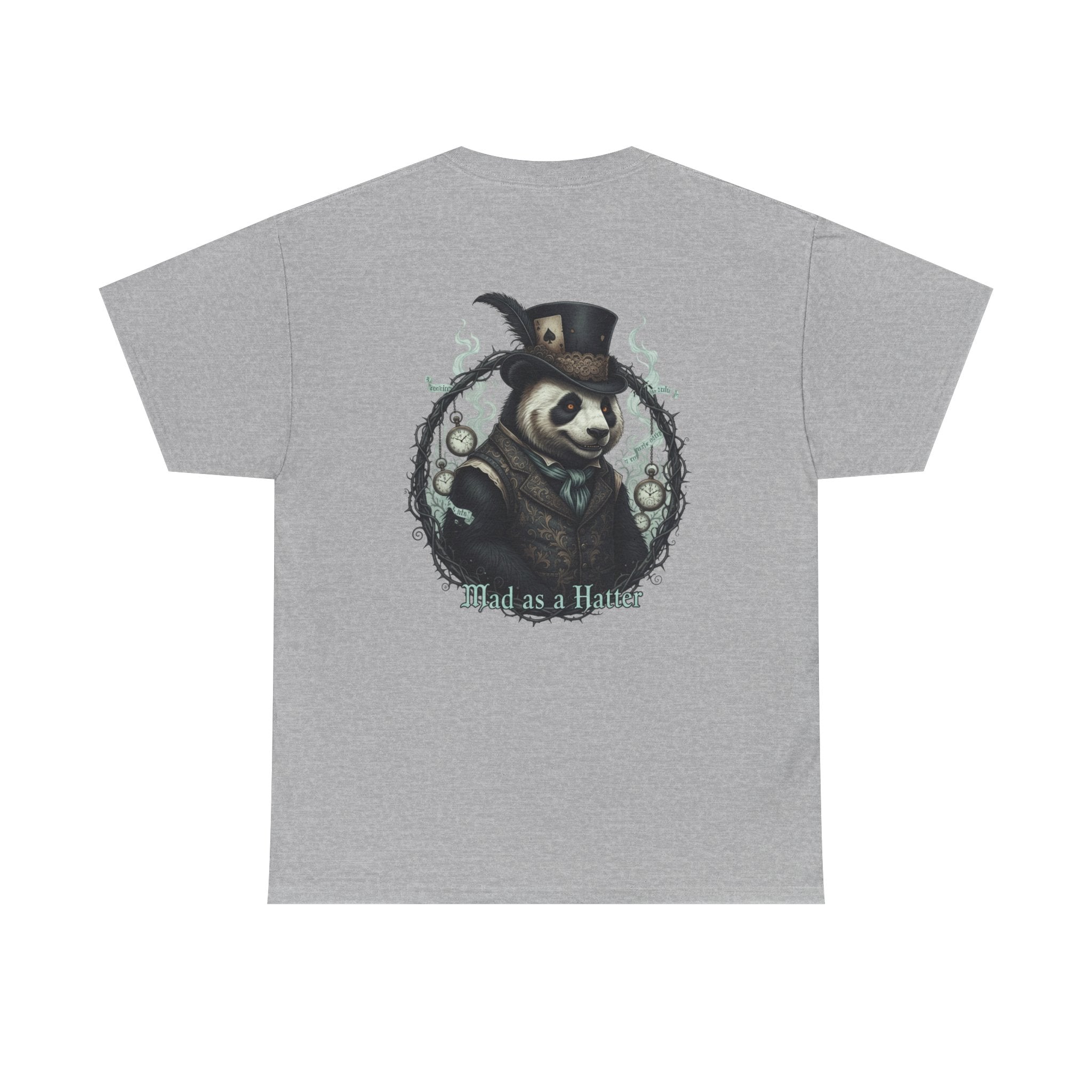 Panda in Top Hat T-Shirt — 'Mad as a Hatter' Vintage Gothic Tee