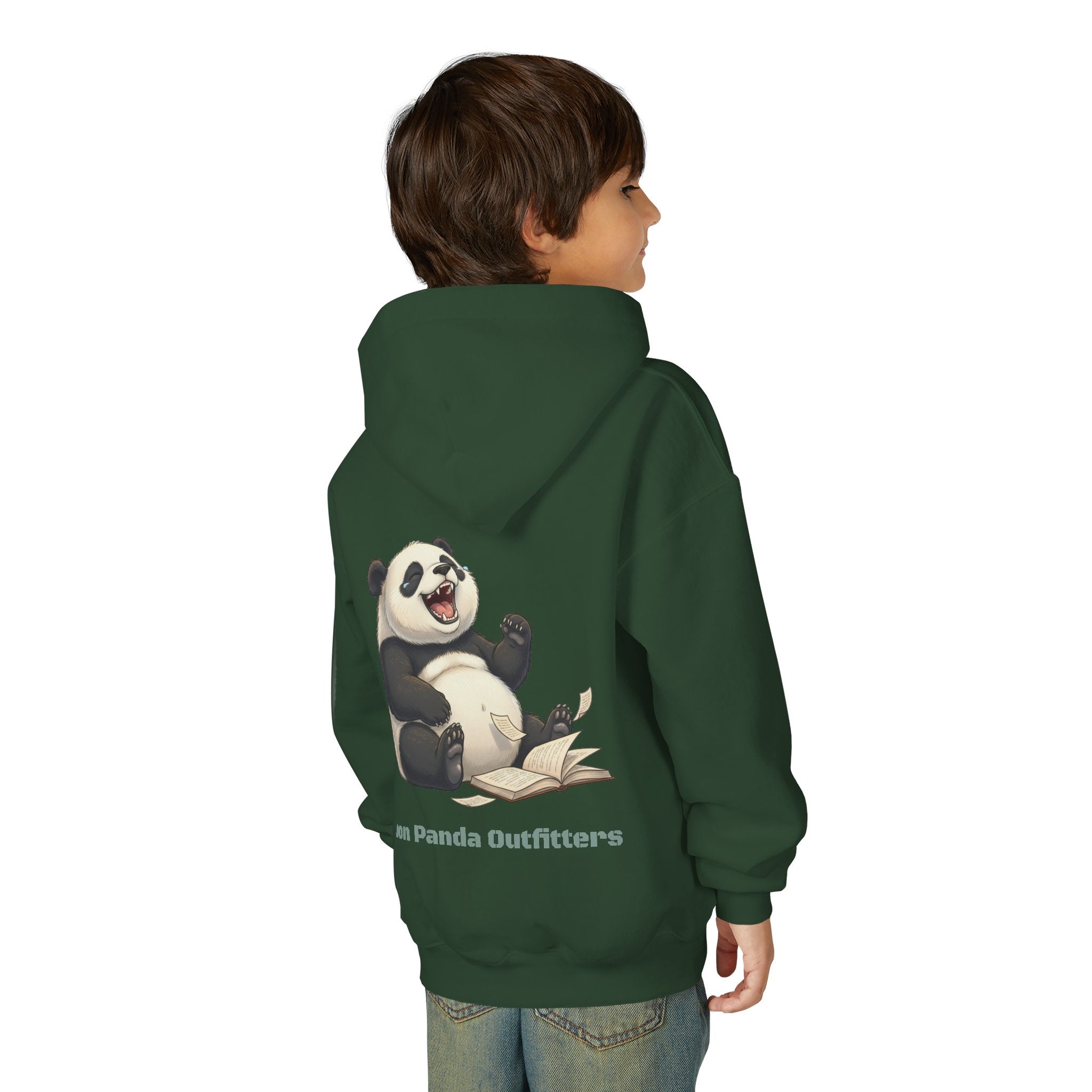 Panda Reading Youth Hoodie
