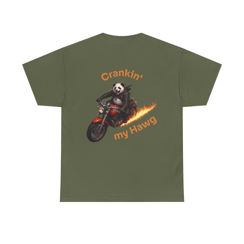 Crankin' My Hawg Panda Motorcycle T‑Shirt