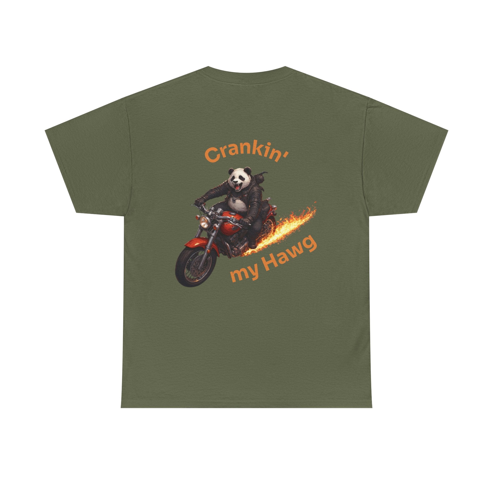 Crankin' My Hawg Panda Motorcycle T‑Shirt