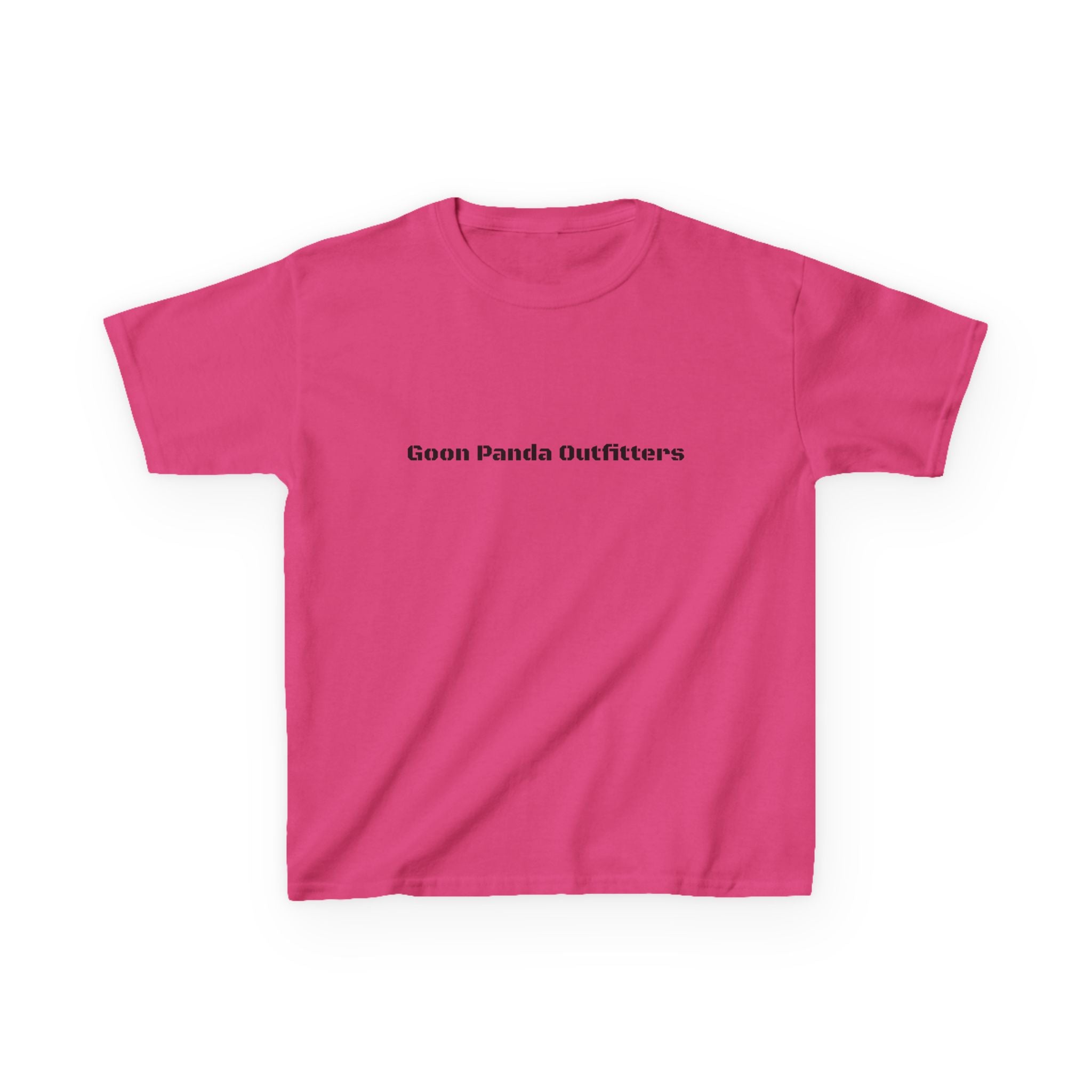 Kids Panda Tee - "Goon Panda Outfitters" Cute Panda with Hearts Kids T-Shirt