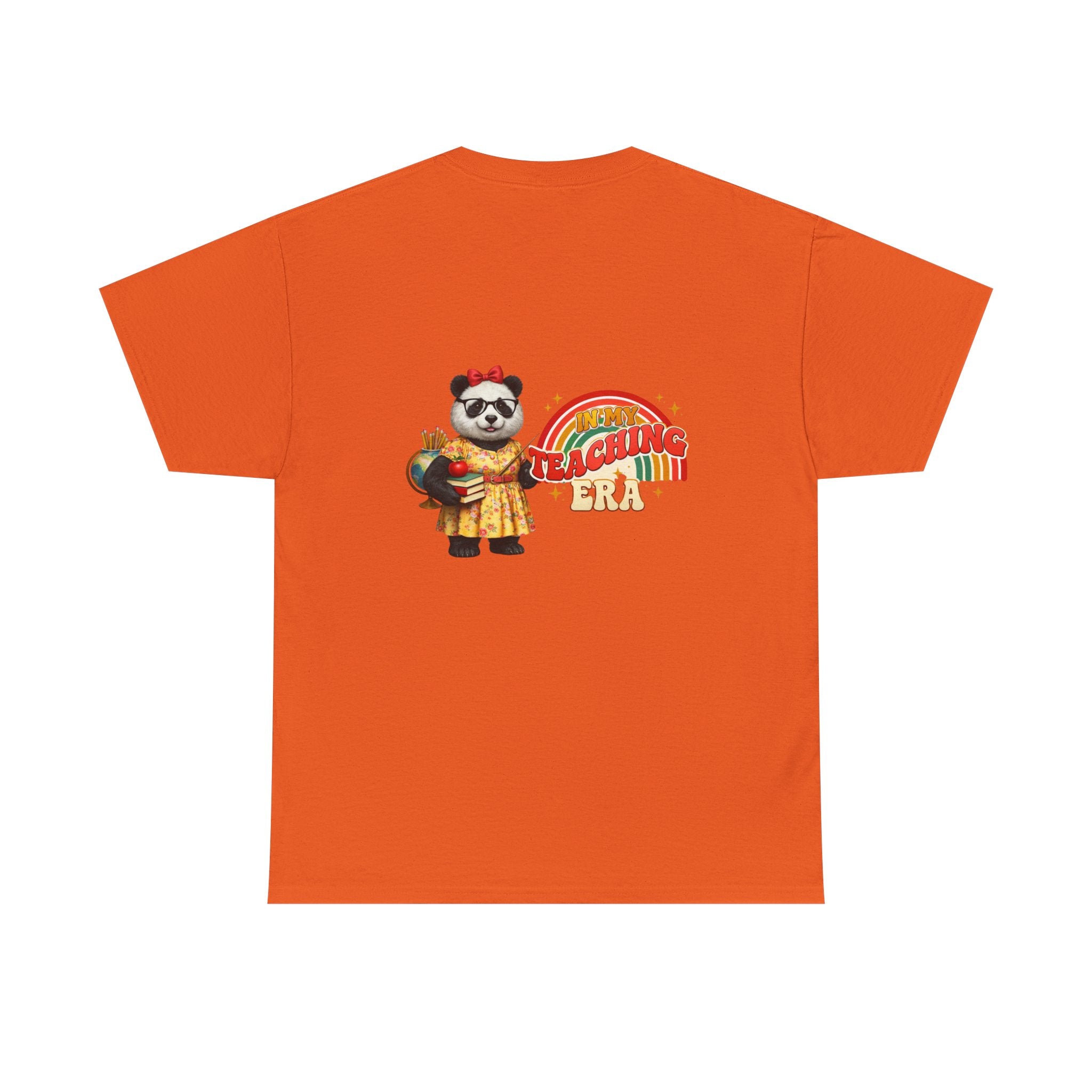 Panda Teacher Tee — 'Teaching Era' Retro Rainbow Teacher Appreciation Shirt