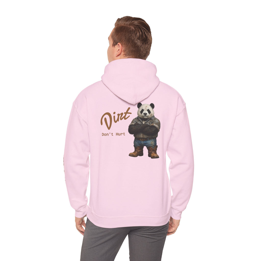Panda 'Dirt Don't Hurt' Hoodie - Cute Vintage Bear Graphic Pullover