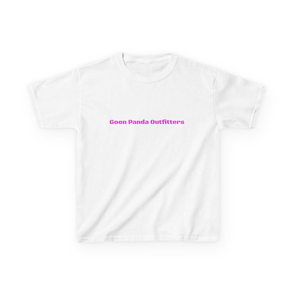 Kids Panda Tee - "Goon Panda Outfitters" Cute Panda with Hearts Kids T-Shirt