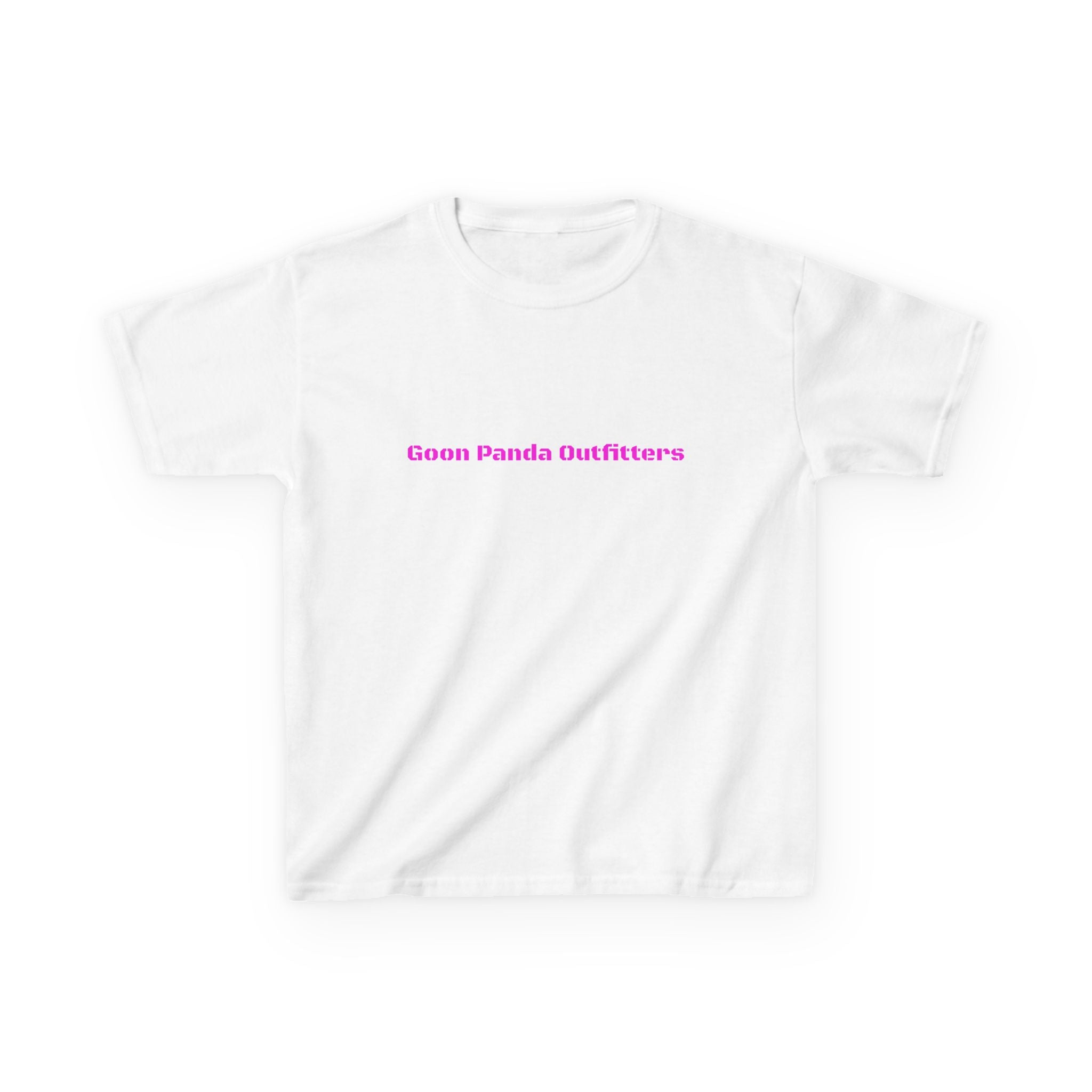 Kids Panda Tee - "Goon Panda Outfitters" Cute Panda with Hearts Kids T-Shirt