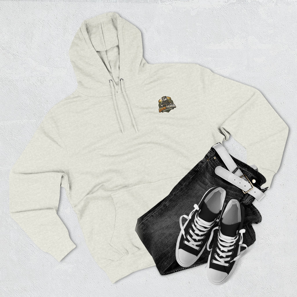 Drunk-ish Panda Hoodie — Funny Beer Lumberjack Animal Graphic Fleece Hoodie