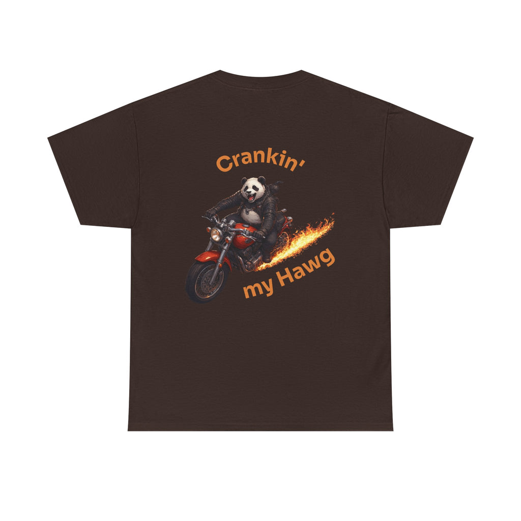 Crankin' My Hawg Panda Motorcycle T‑Shirt