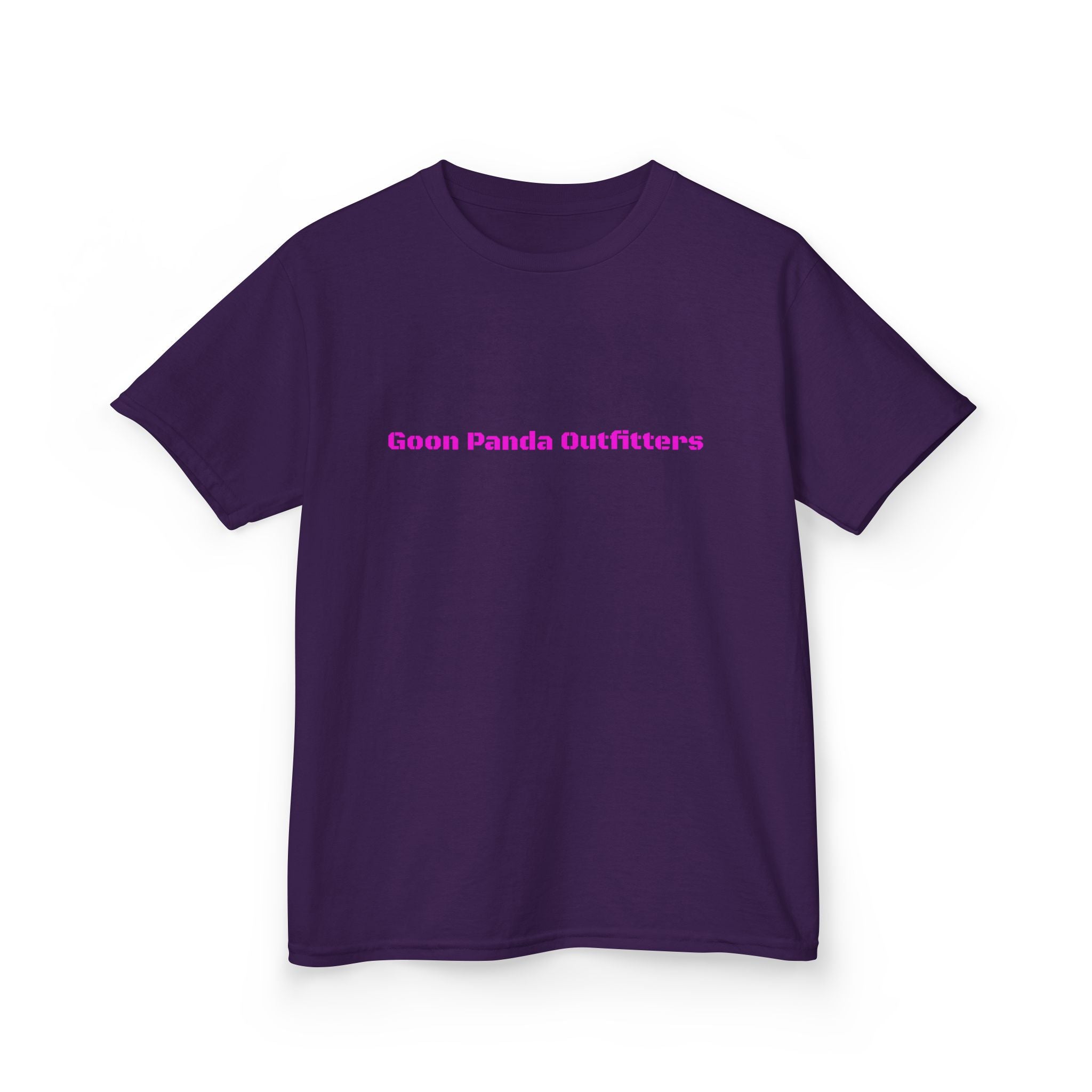 Kids Panda Tee - "Goon Panda Outfitters" Cute Panda with Hearts Kids T-Shirt