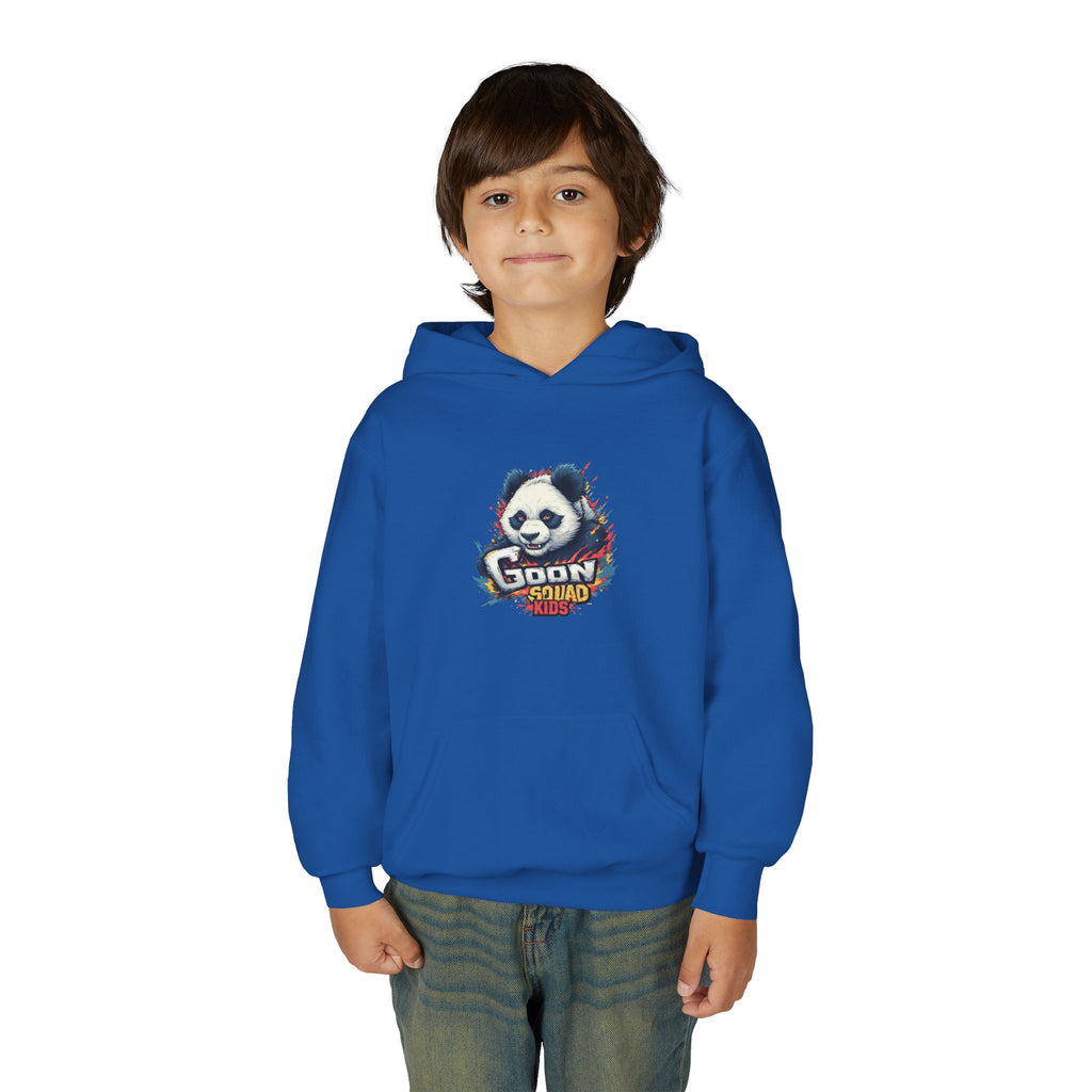 Youth Panda Hoodie - "Goon Squad" Cute Panda Graphic Kids Sweatshirt