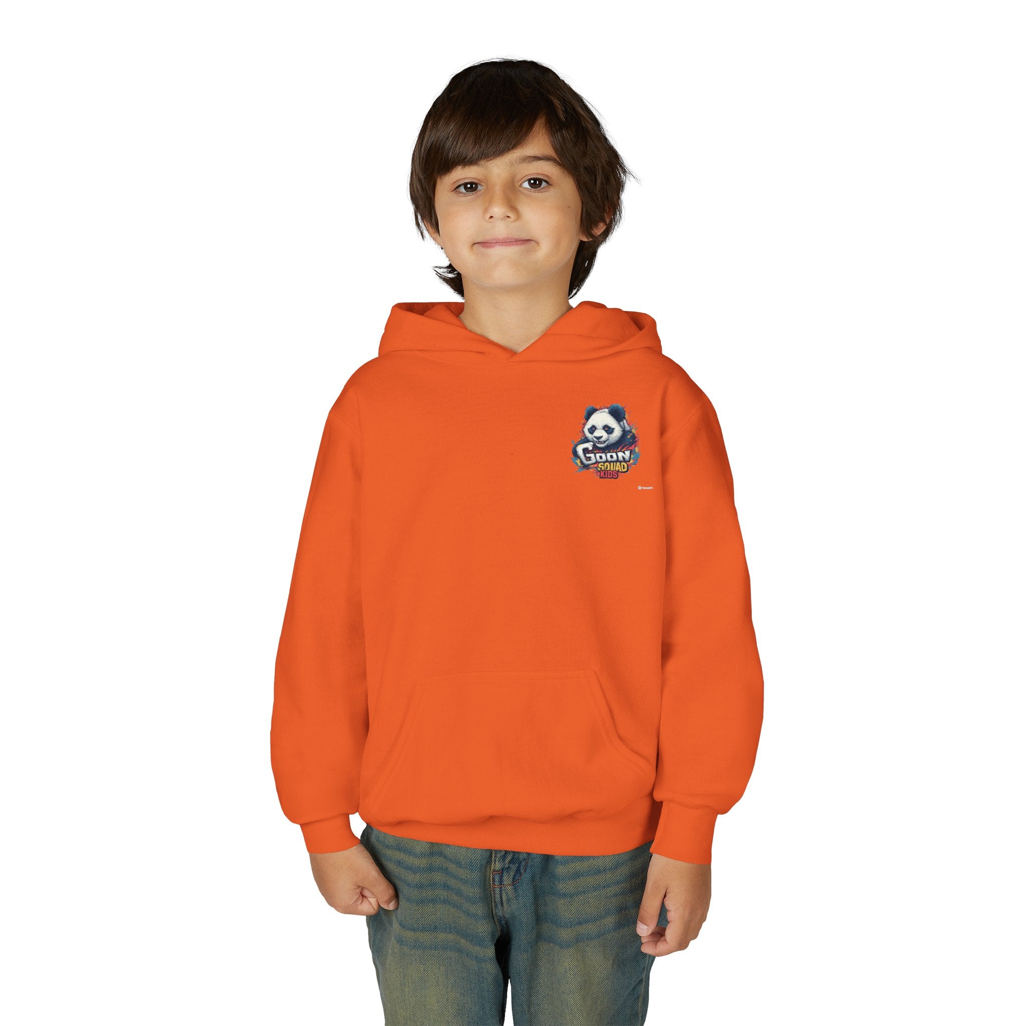Kids Panda Cowboy Hoodie — “Goon Panda Outfitters” Graphic Youth Sweatshirt