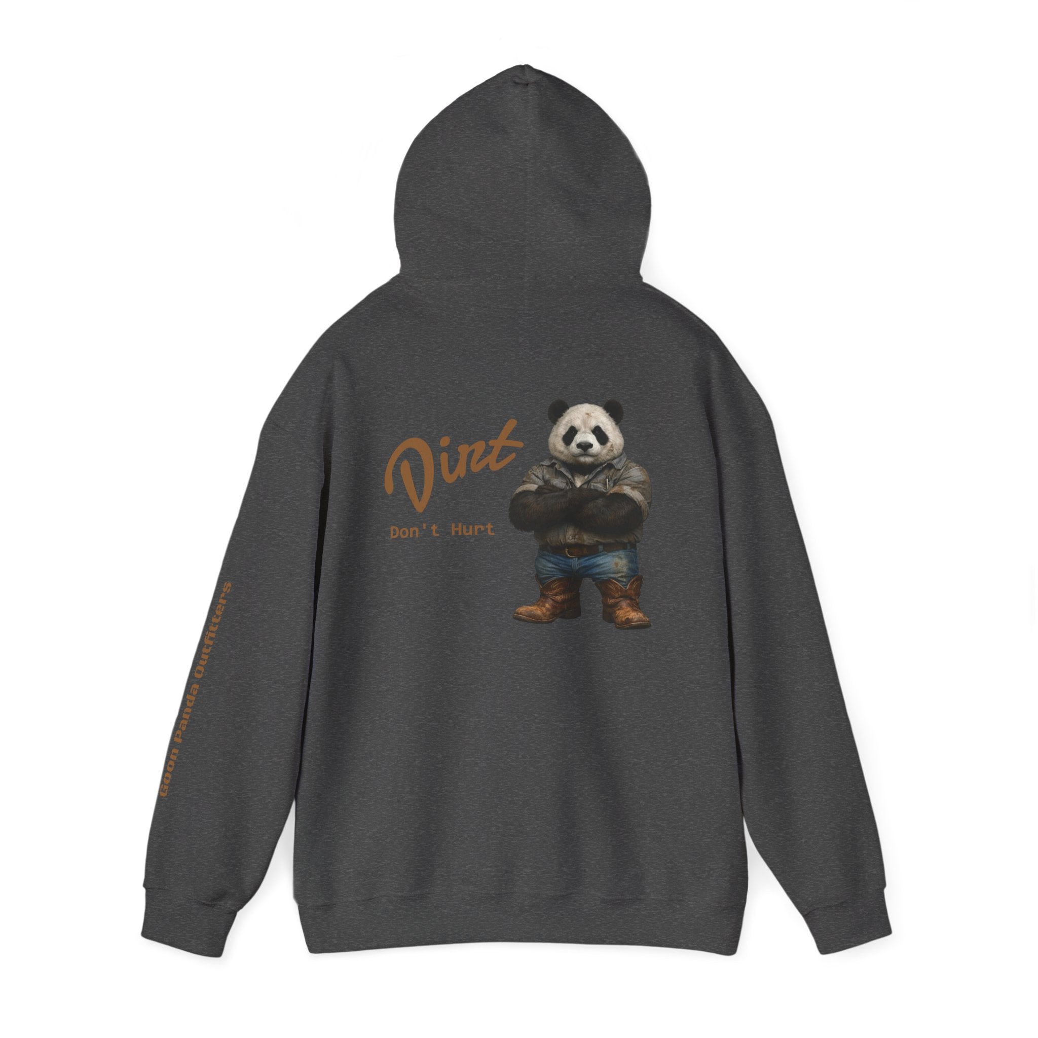 Panda 'Dirt Don't Hurt' Hoodie - Cute Vintage Bear Graphic Pullover
