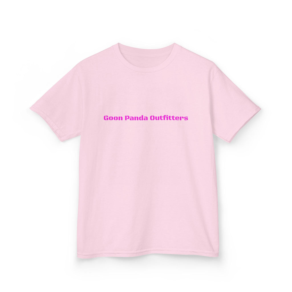 Kids Panda Tee - "Goon Panda Outfitters" Cute Panda with Hearts Kids T-Shirt