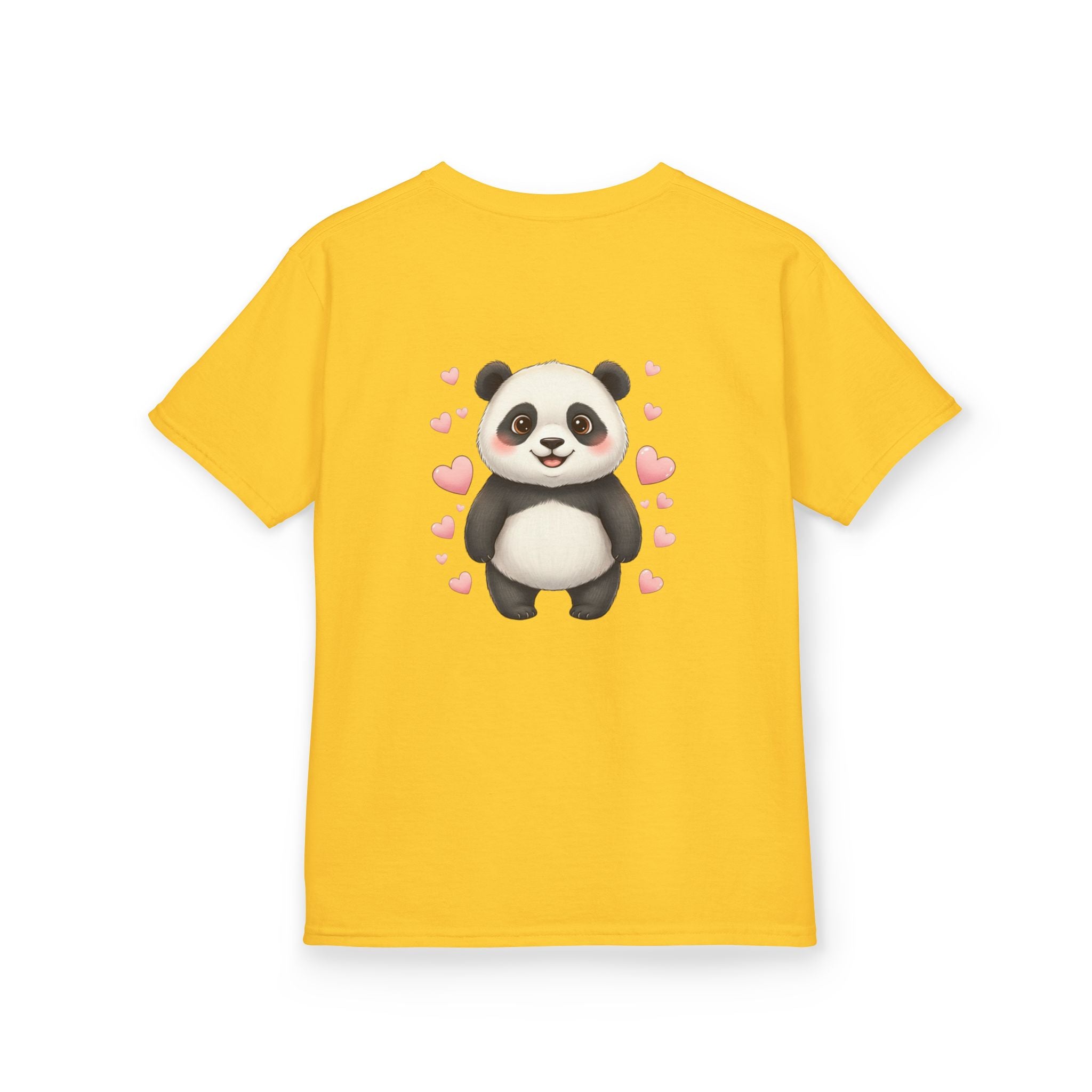 Kids Panda Tee - "Goon Panda Outfitters" Cute Panda with Hearts Kids T-Shirt
