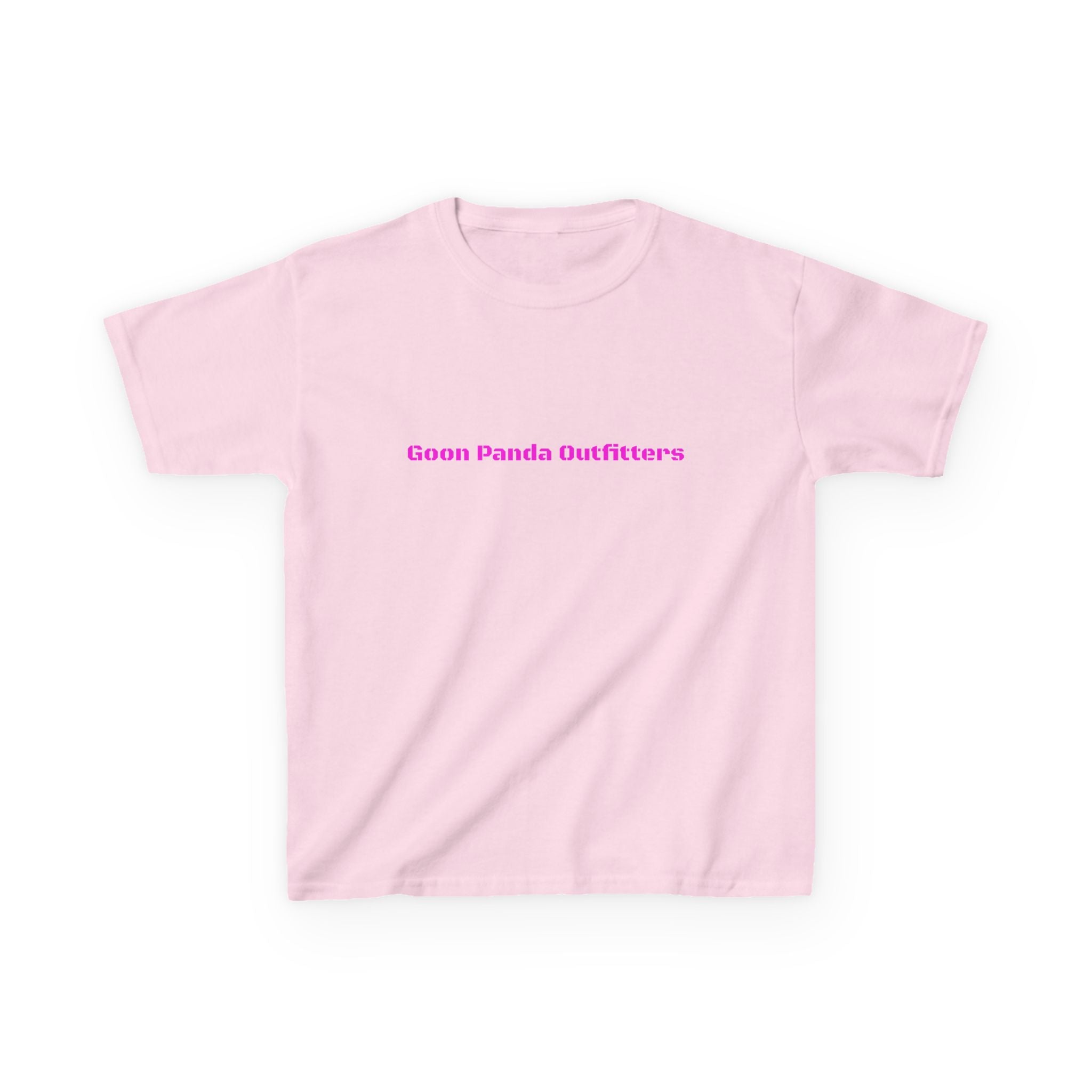 Kids Panda Tee - "Goon Panda Outfitters" Cute Panda with Hearts Kids T-Shirt