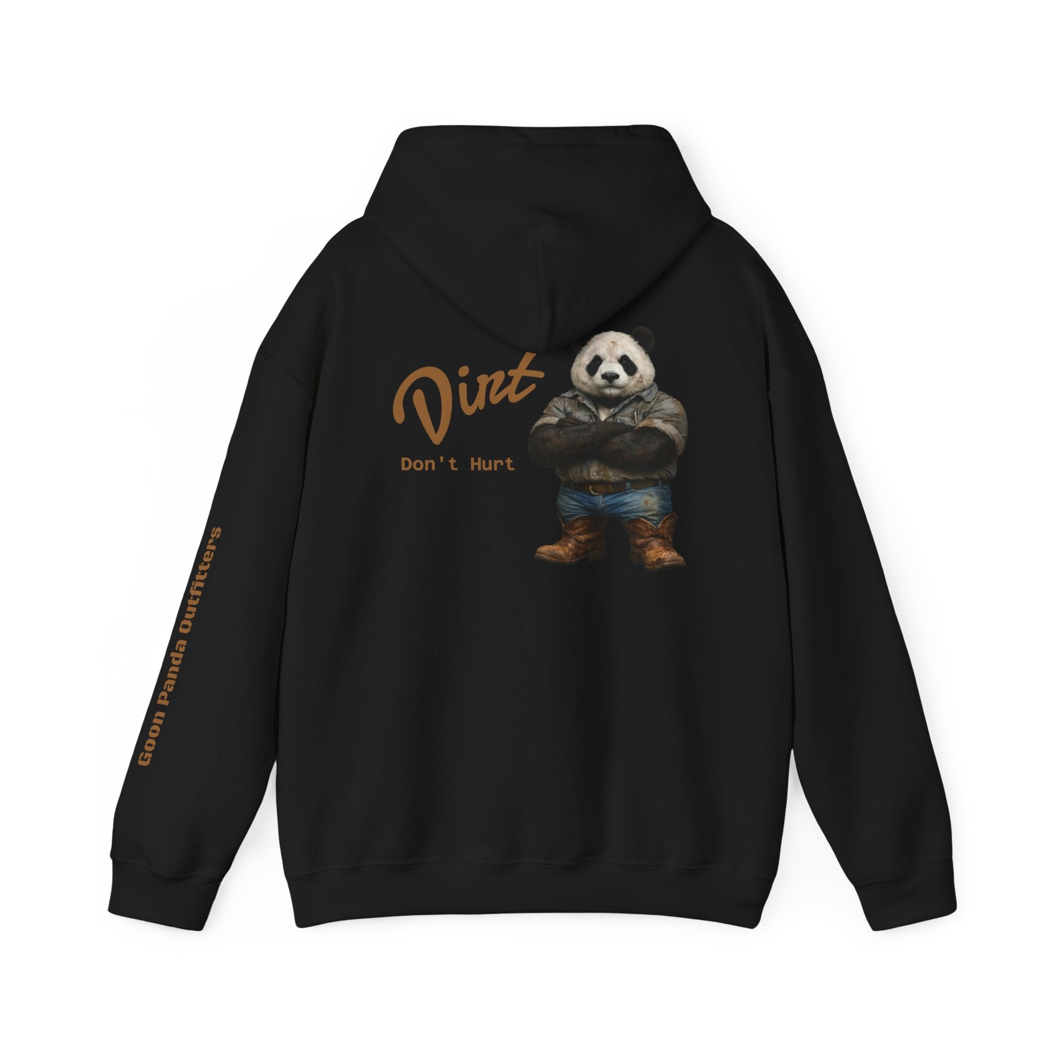 Panda 'Dirt Don't Hurt' Hoodie - Cute Vintage Bear Graphic Pullover