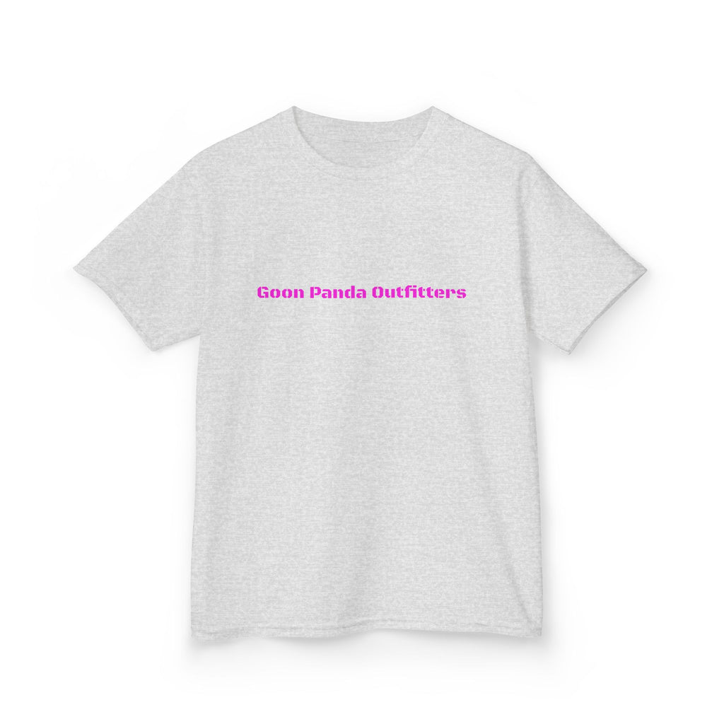 Kids Panda Tee - "Goon Panda Outfitters" Cute Panda with Hearts Kids T-Shirt