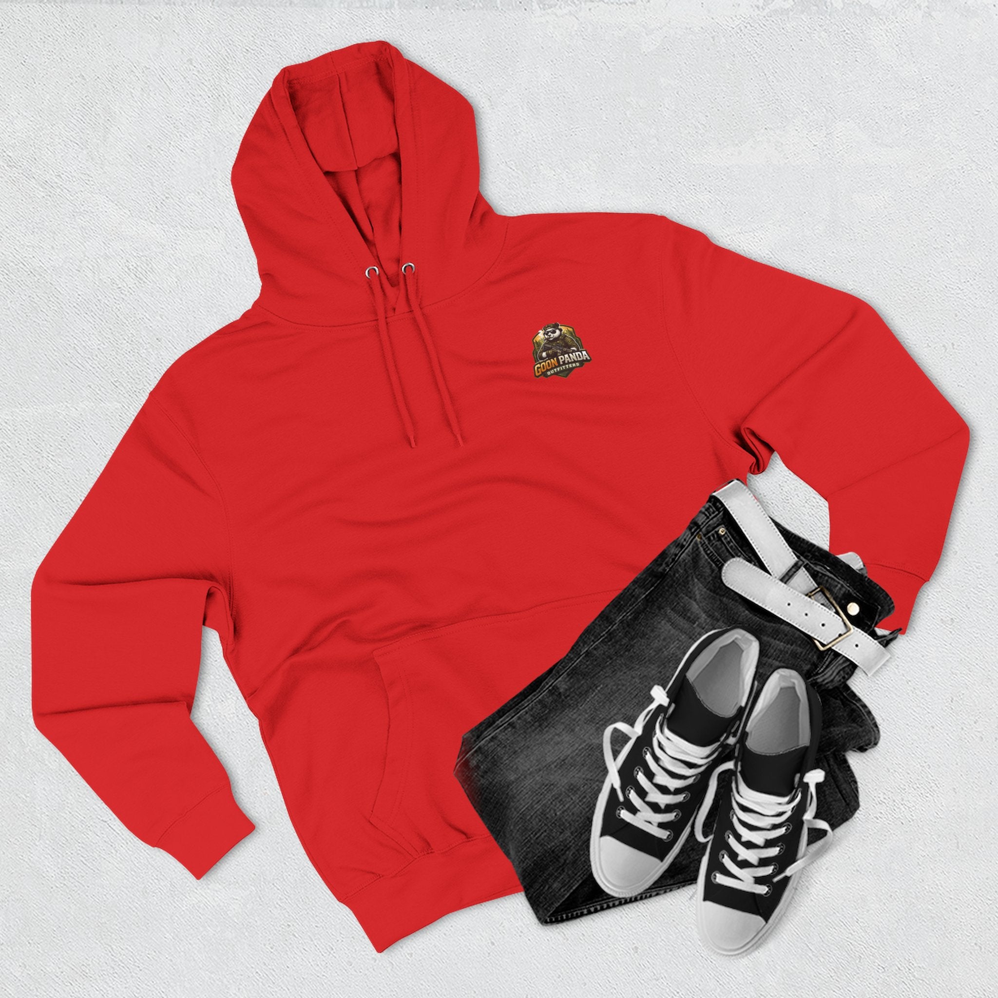 Drunk-ish Panda Hoodie — Funny Beer Lumberjack Animal Graphic Fleece Hoodie