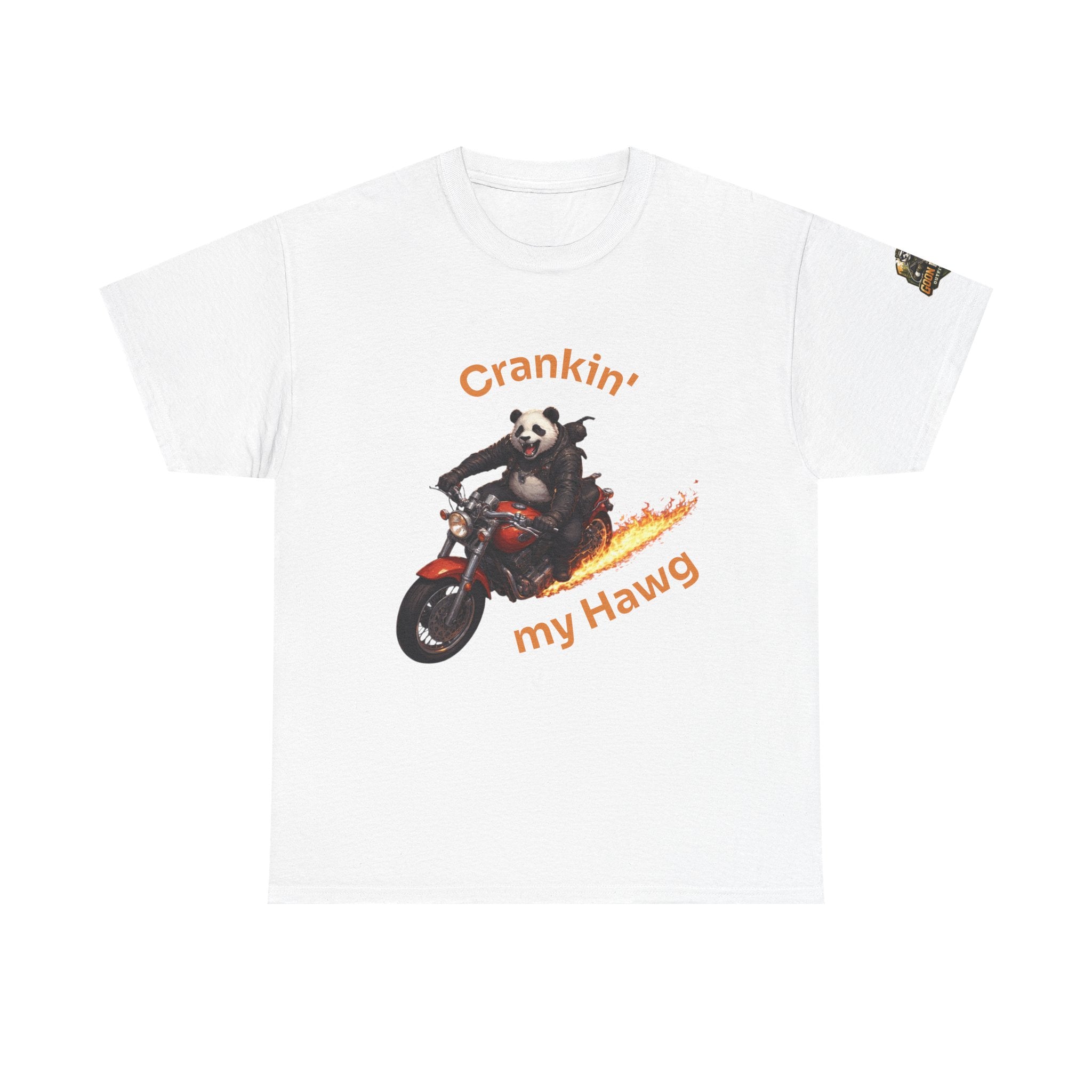Crankin' My Hawg Motorcycle Panda T-Shirt
