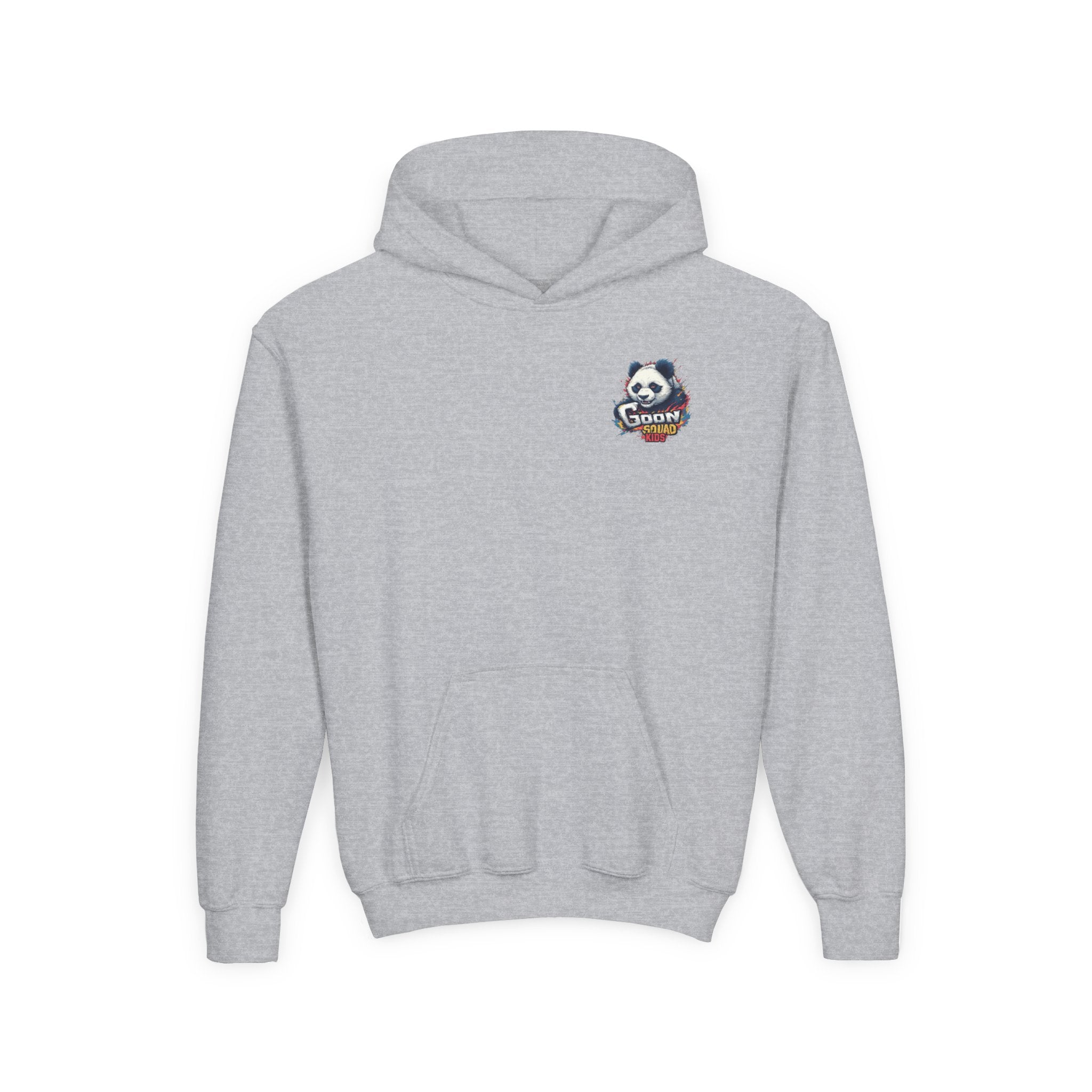 Kids Panda Cowboy Hoodie — “Goon Panda Outfitters” Graphic Youth Sweatshirt
