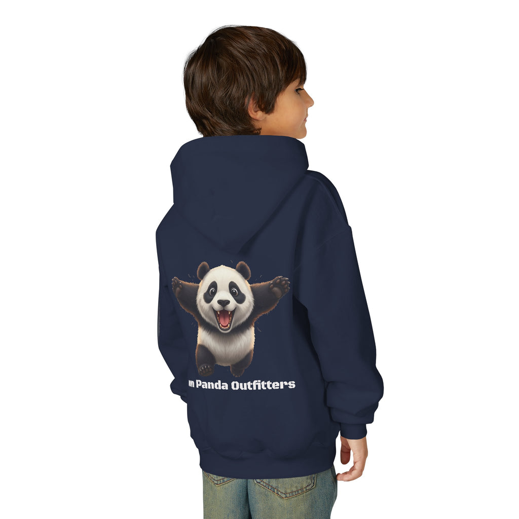 Youth Panda Hoodie - "Goon Squad" Cute Panda Graphic Kids Sweatshirt