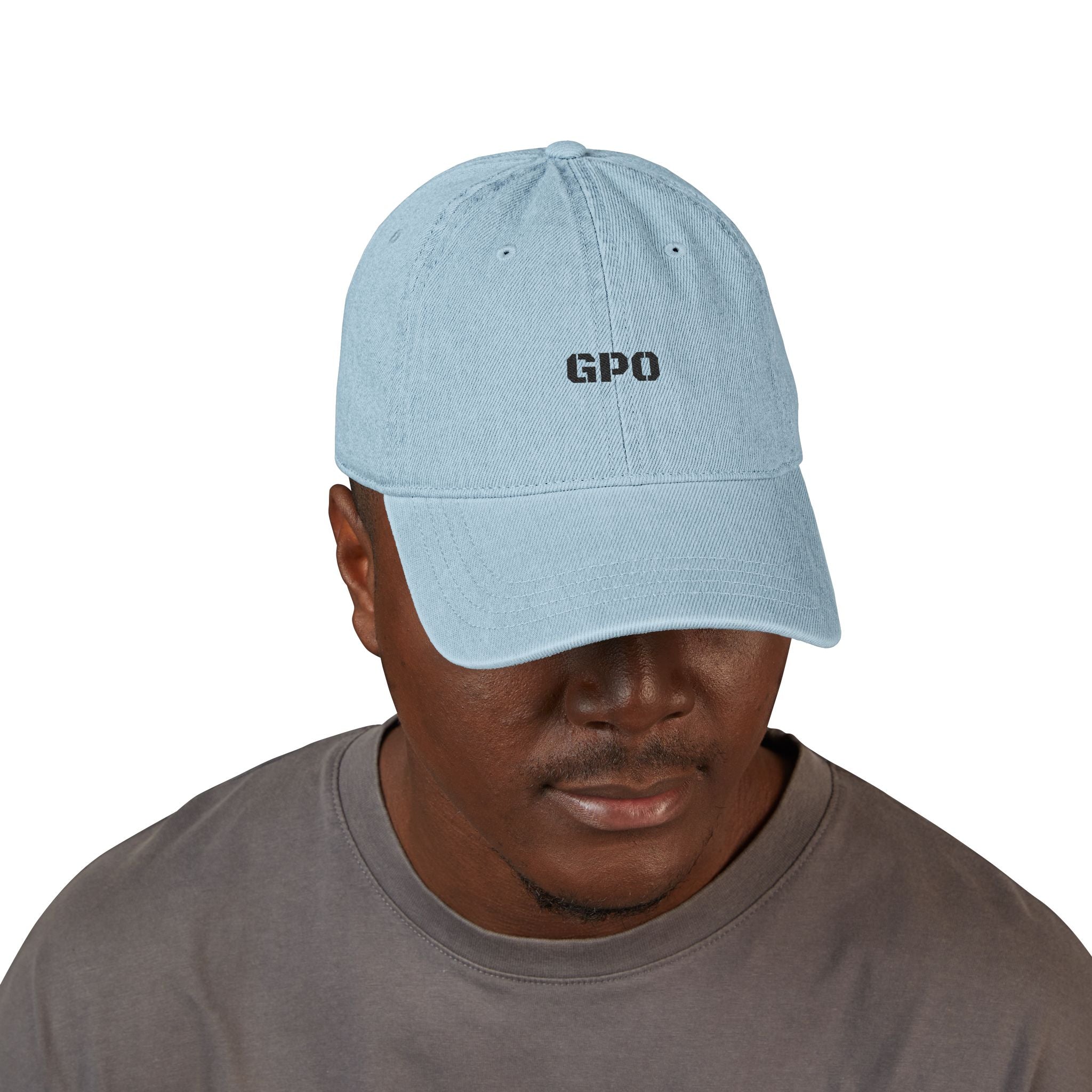 Embroidered Denim Hat