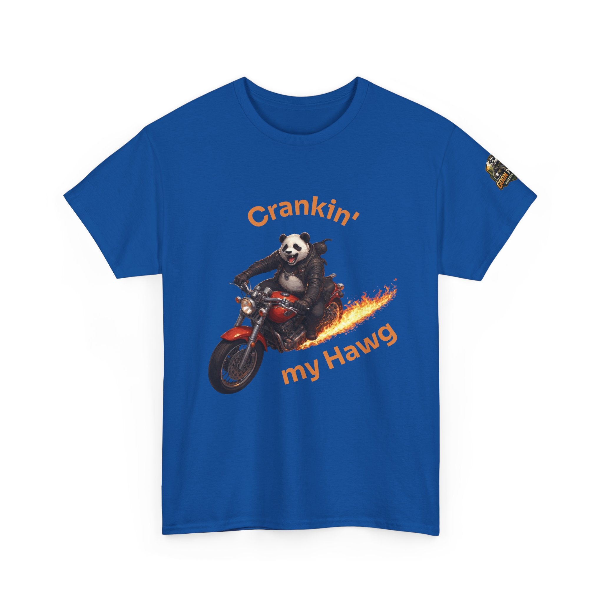 Crankin' My Hawg Motorcycle Panda T-Shirt