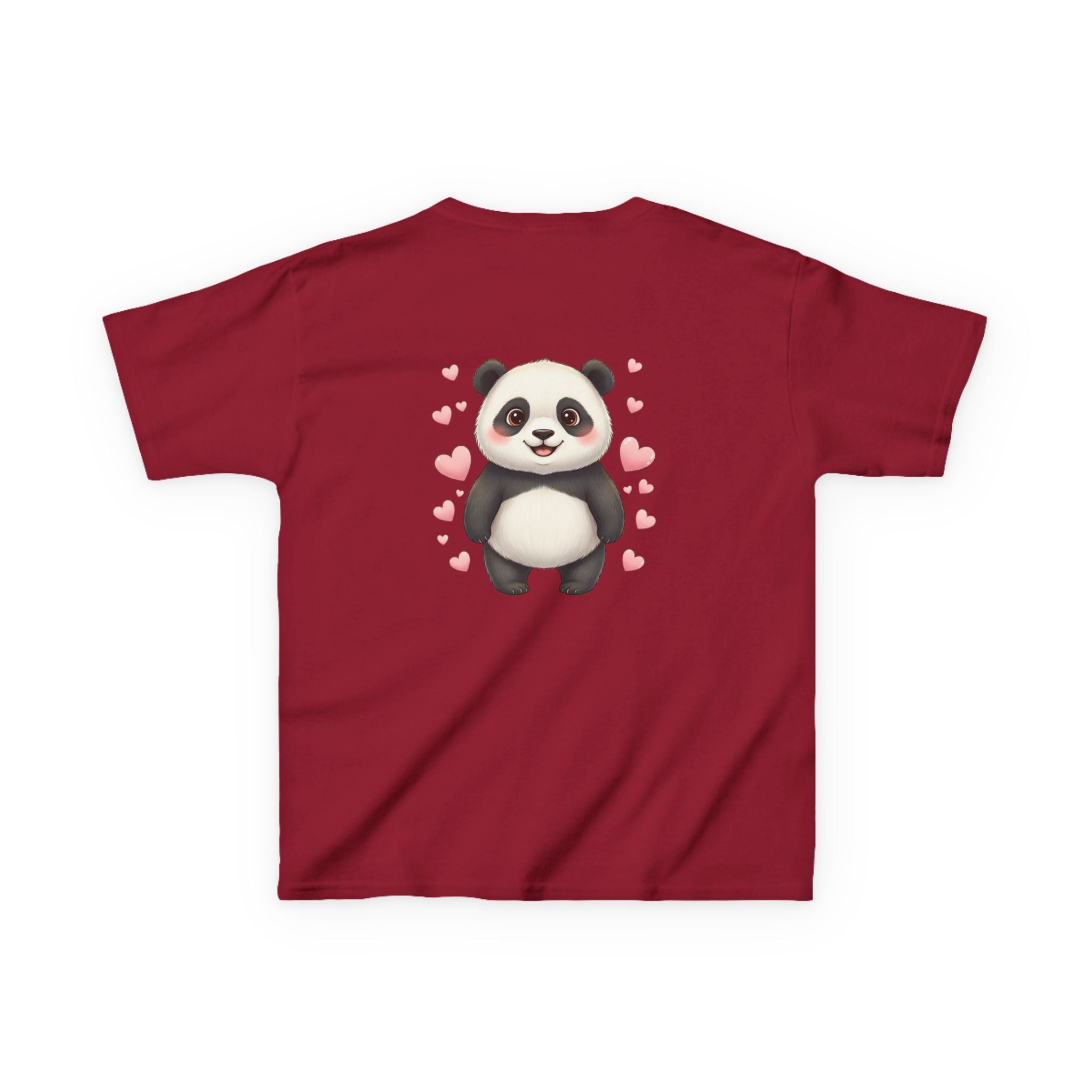Kids Panda Tee - "Goon Panda Outfitters" Cute Panda with Hearts Kids T-Shirt