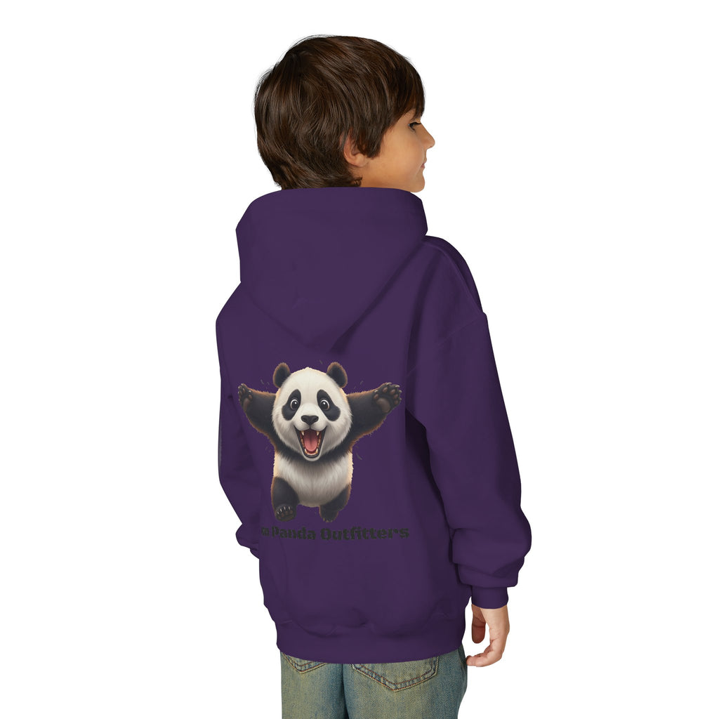 Youth Panda Hoodie - "Goon Squad" Cute Panda Graphic Kids Sweatshirt