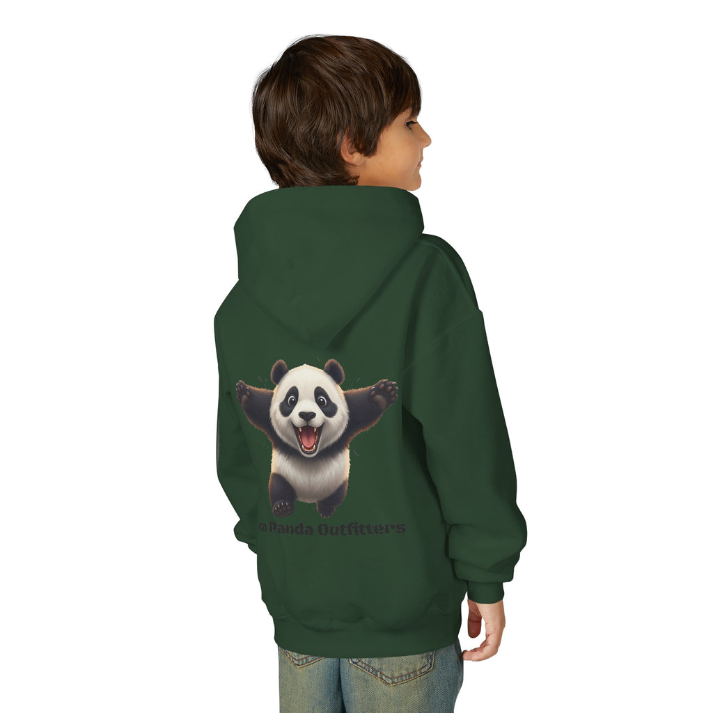 Youth Panda Hoodie - "Goon Squad" Cute Panda Graphic Kids Sweatshirt