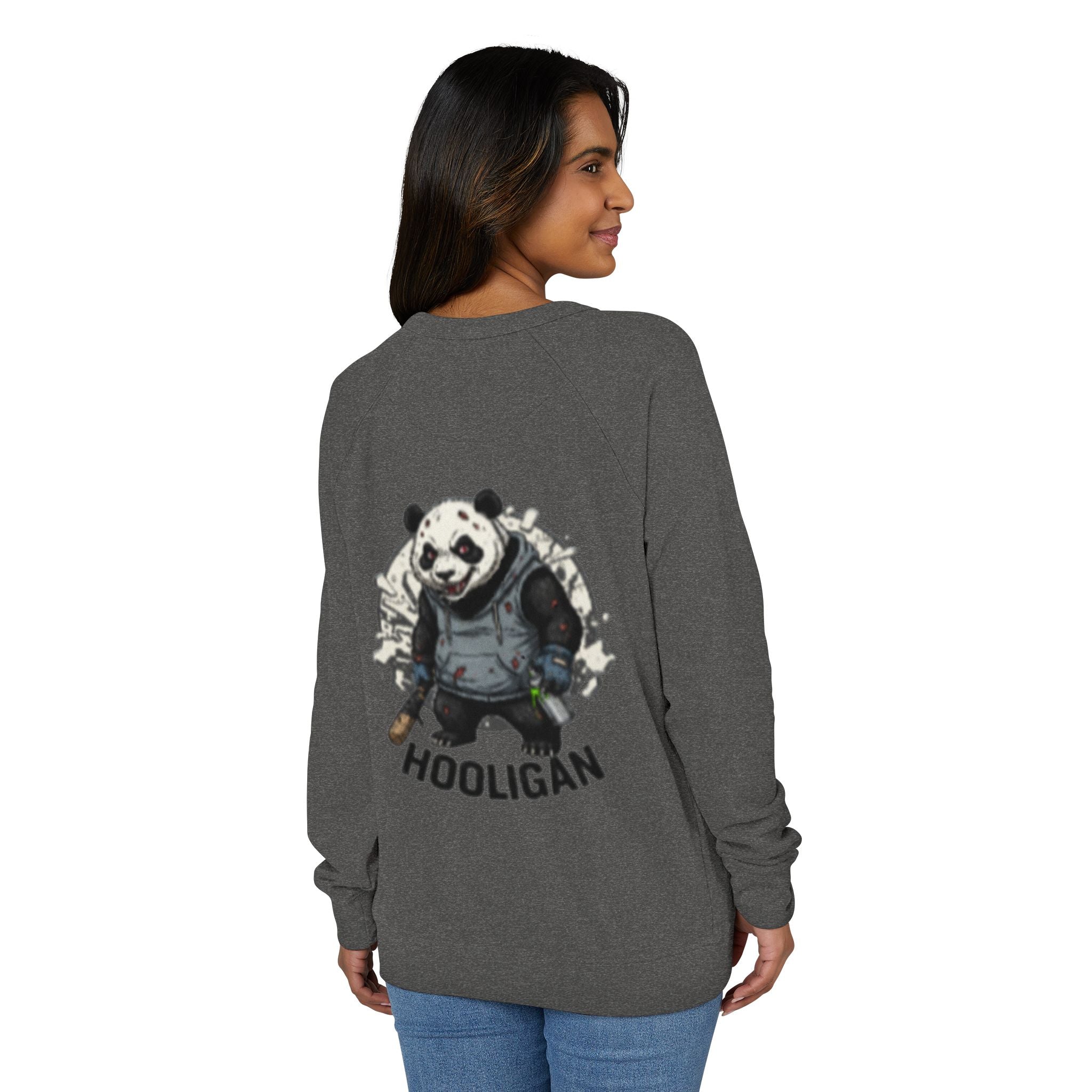 Panda Hooligan Raglan Crewneck Sweatshirt