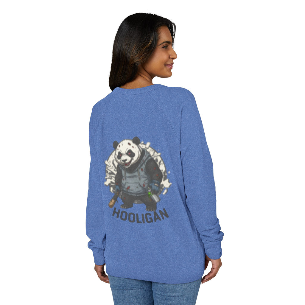 Panda Hooligan Raglan Crewneck Sweatshirt