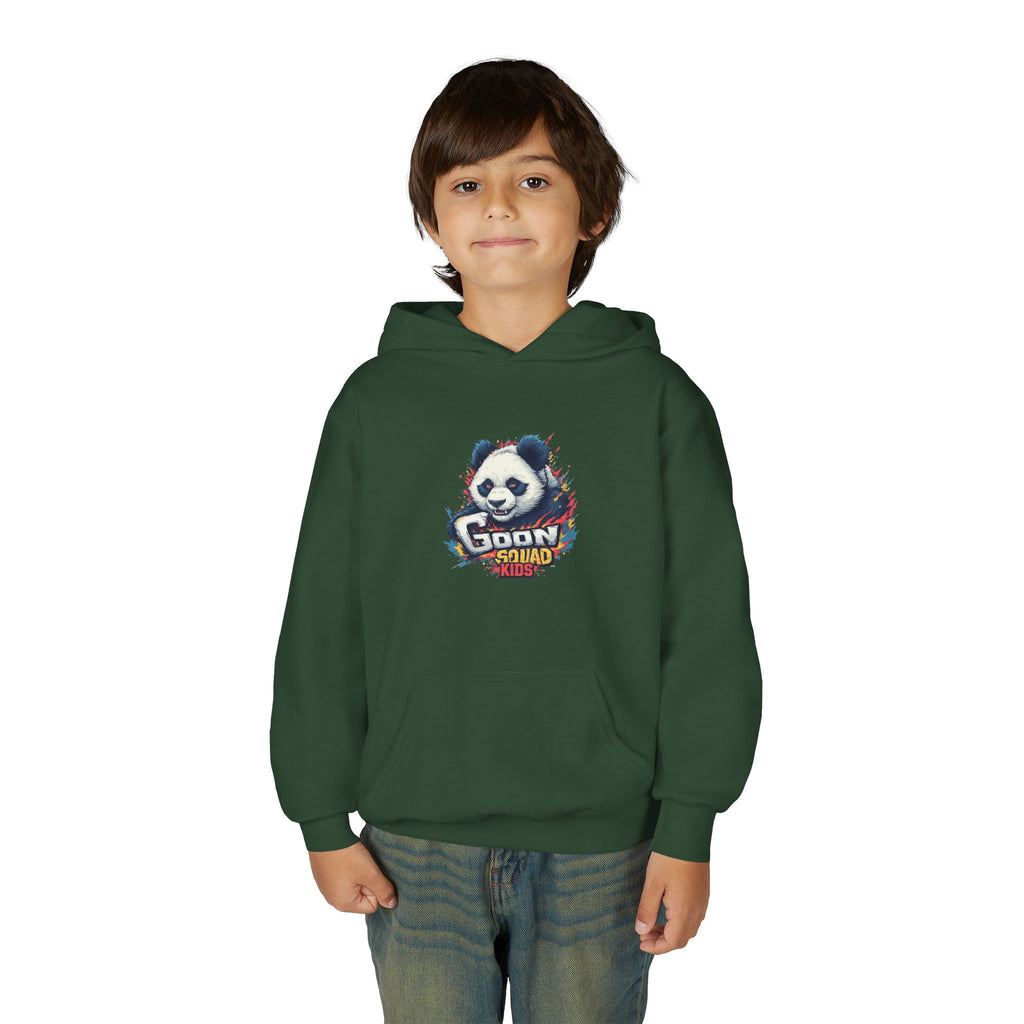 Youth Panda Hoodie - "Goon Squad" Cute Panda Graphic Kids Sweatshirt