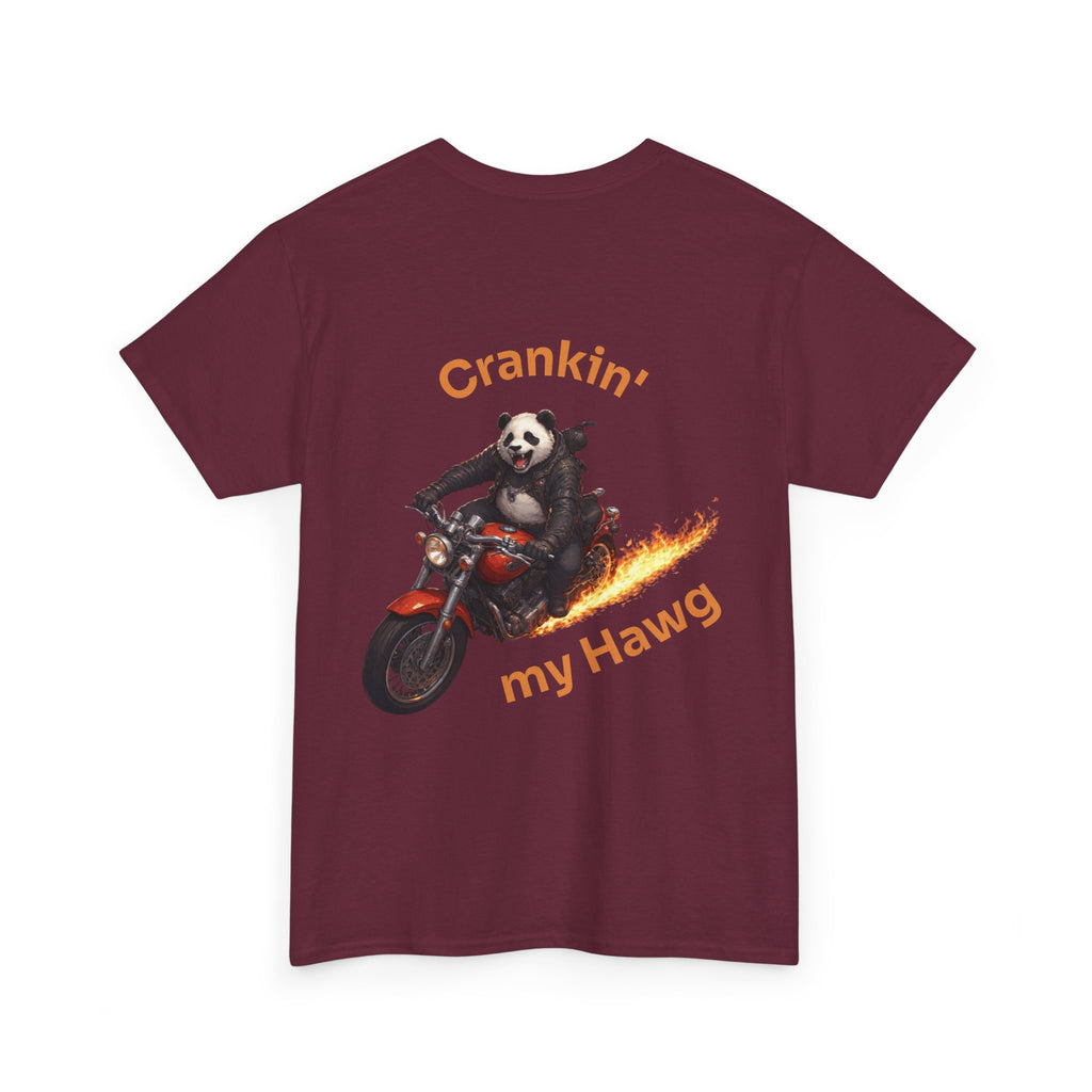 Crankin' My Hawg Panda Motorcycle T‑Shirt