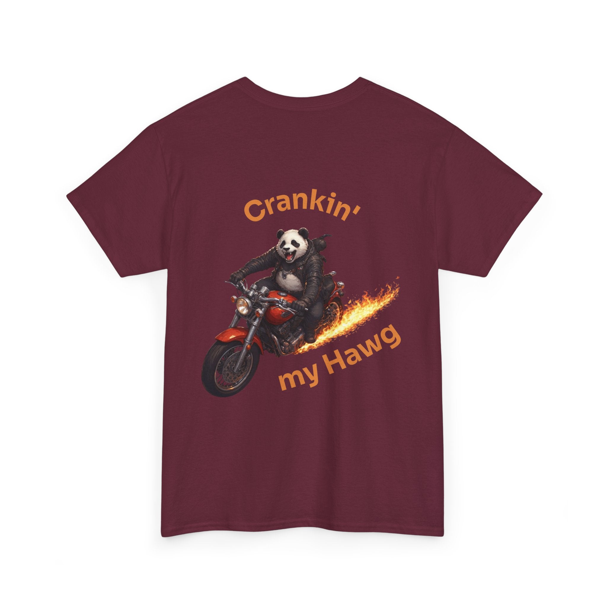 Crankin' My Hawg Panda Motorcycle T‑Shirt
