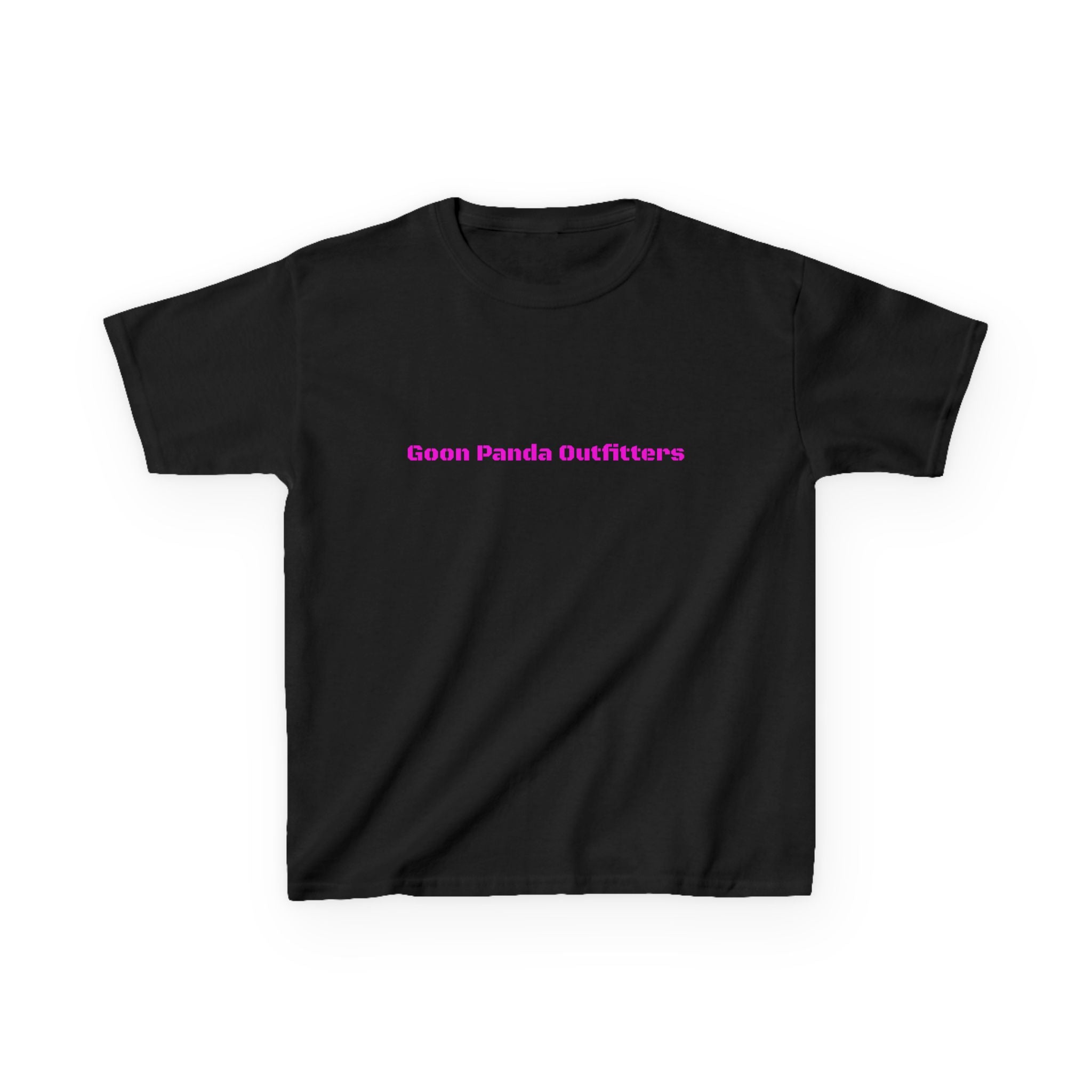 Kids Panda Tee - "Goon Panda Outfitters" Cute Panda with Hearts Kids T-Shirt
