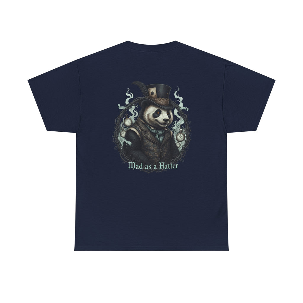 Panda in Top Hat T-Shirt — 'Mad as a Hatter' Vintage Gothic Tee